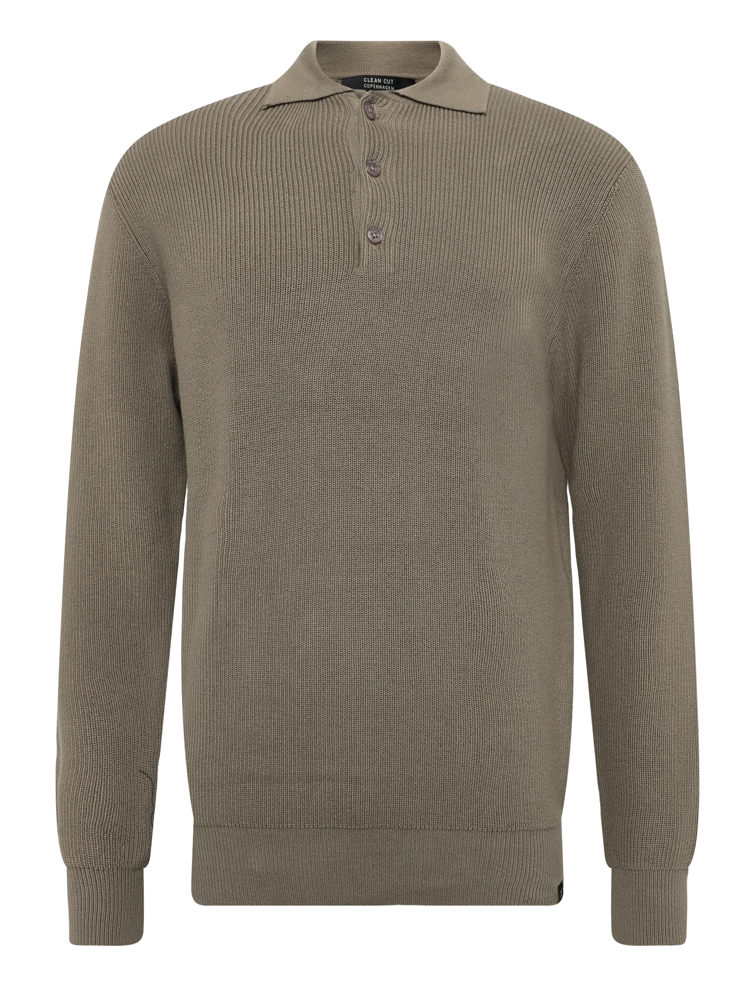 Clean Cut Copenhagen - Mario polo knit - brindle beige - 1