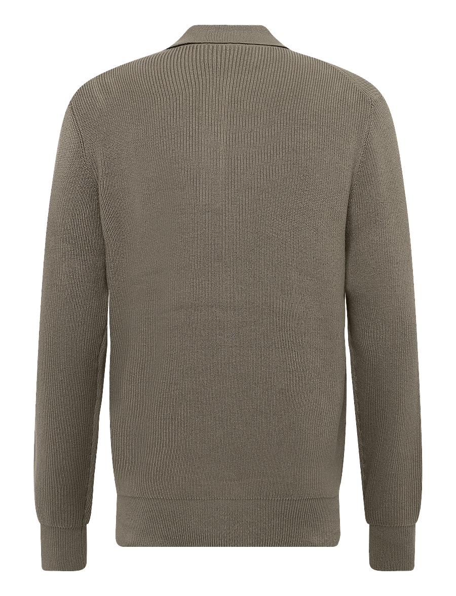 Clean Cut Copenhagen - Mario polo knit - brindle beige - 2