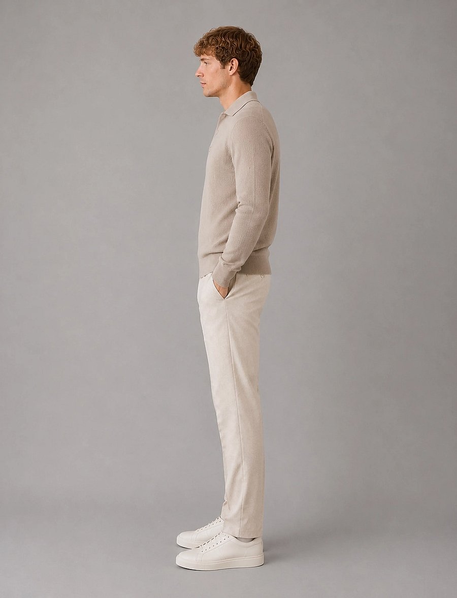 Clean Cut Copenhagen - Mario polo knit - brindle beige - 3