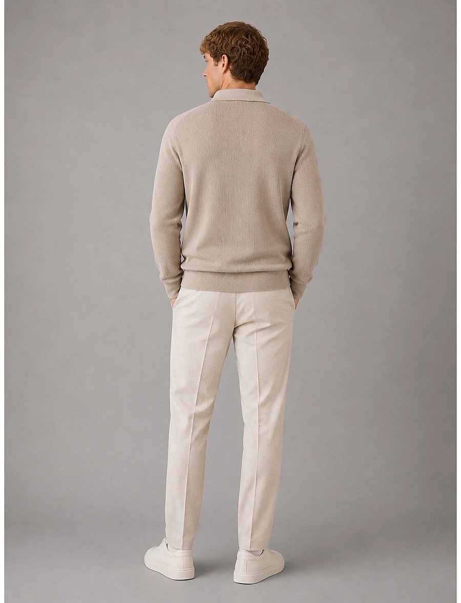 Clean Cut Copenhagen - Mario polo knit - brindle beige - 4
