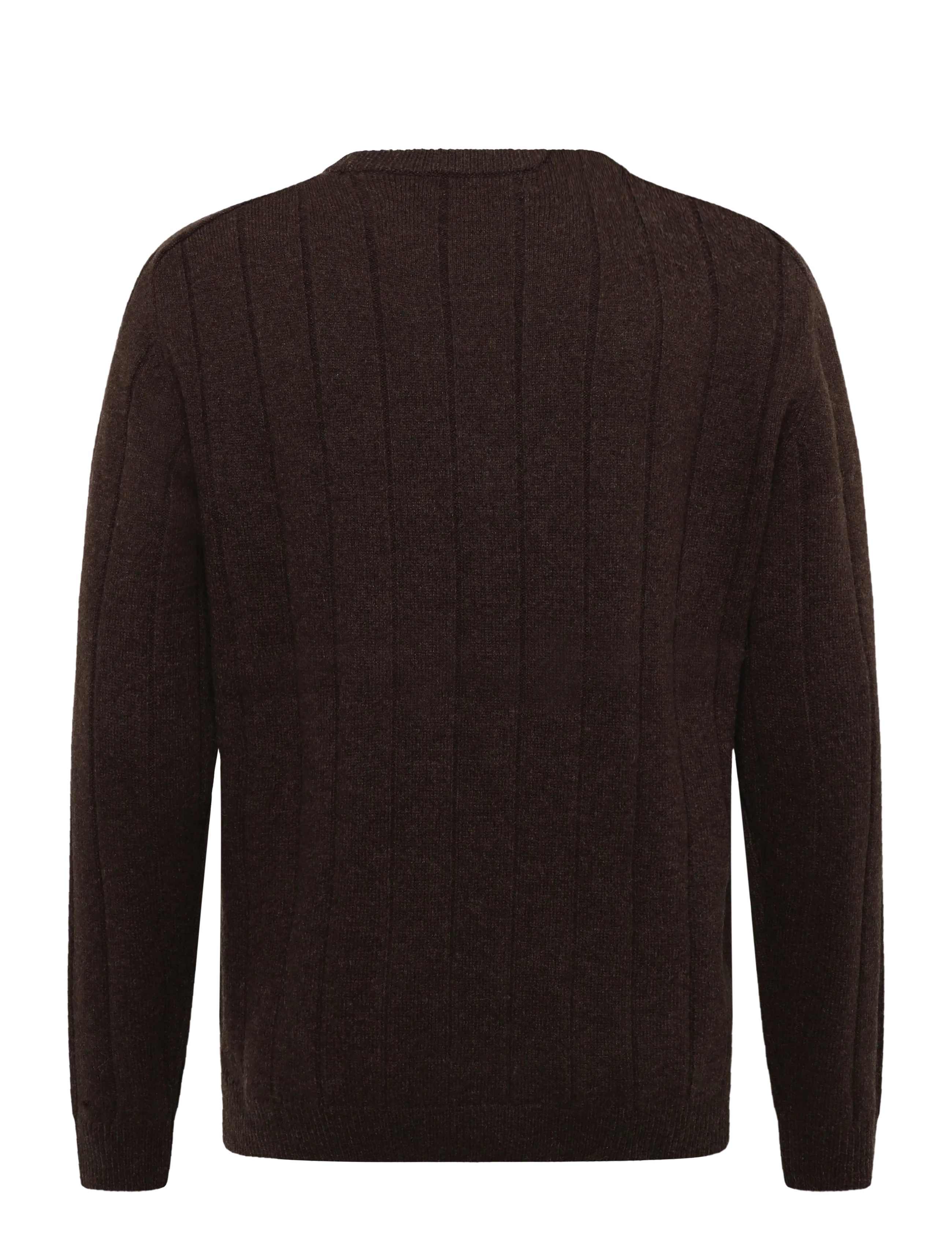 Clean Cut Copenhagen - Bertil cashmere knit - dark brown - 2