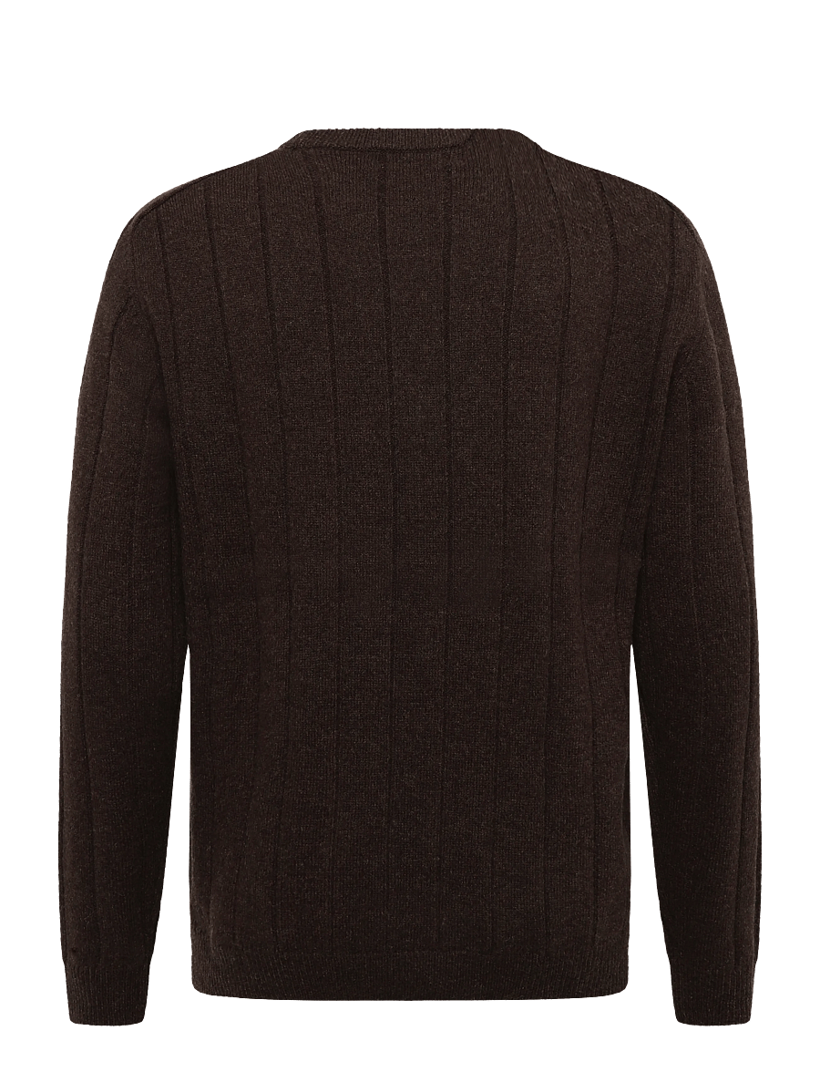 Clean Cut Copenhagen - Bertil cashmere knit - dark brown - 2