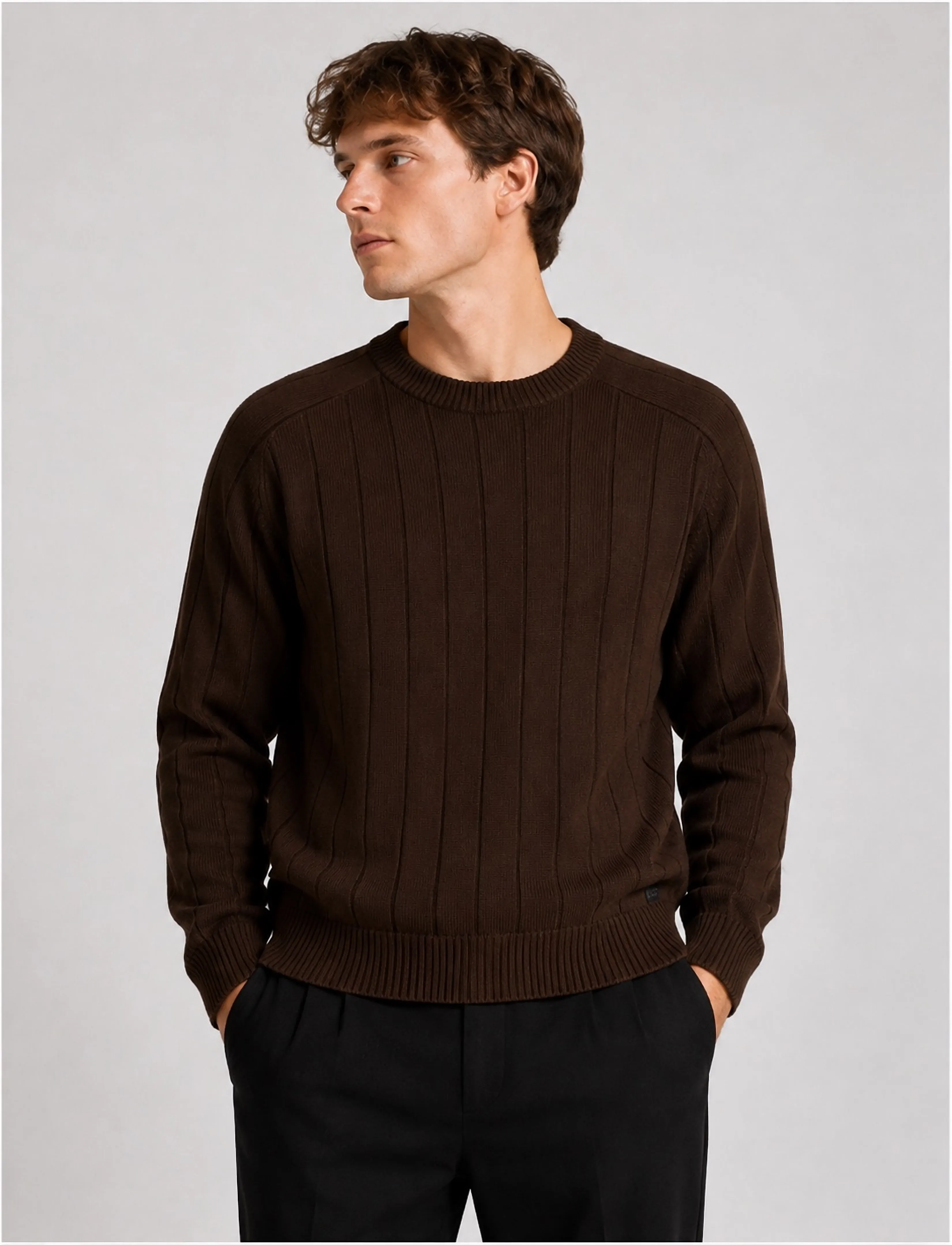 Clean Cut Copenhagen - Bertil cashmere knit - dark brown - 0