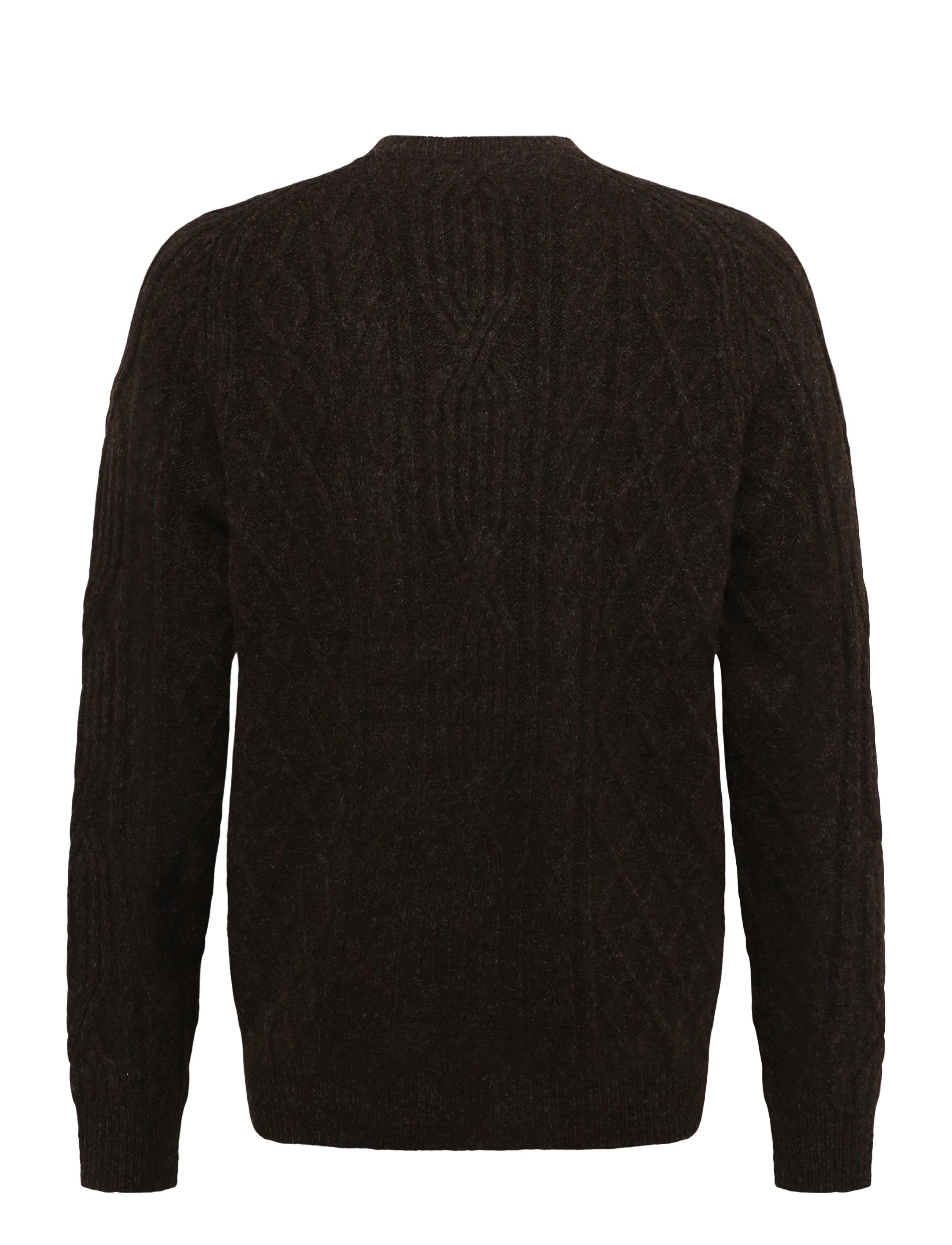 Clean Cut Copenhagen - Sander cable knit - dark brown - 2