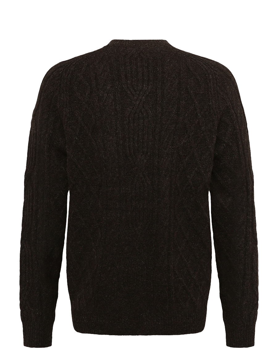 Clean Cut Copenhagen - Sander cable knit - dark brown - 2