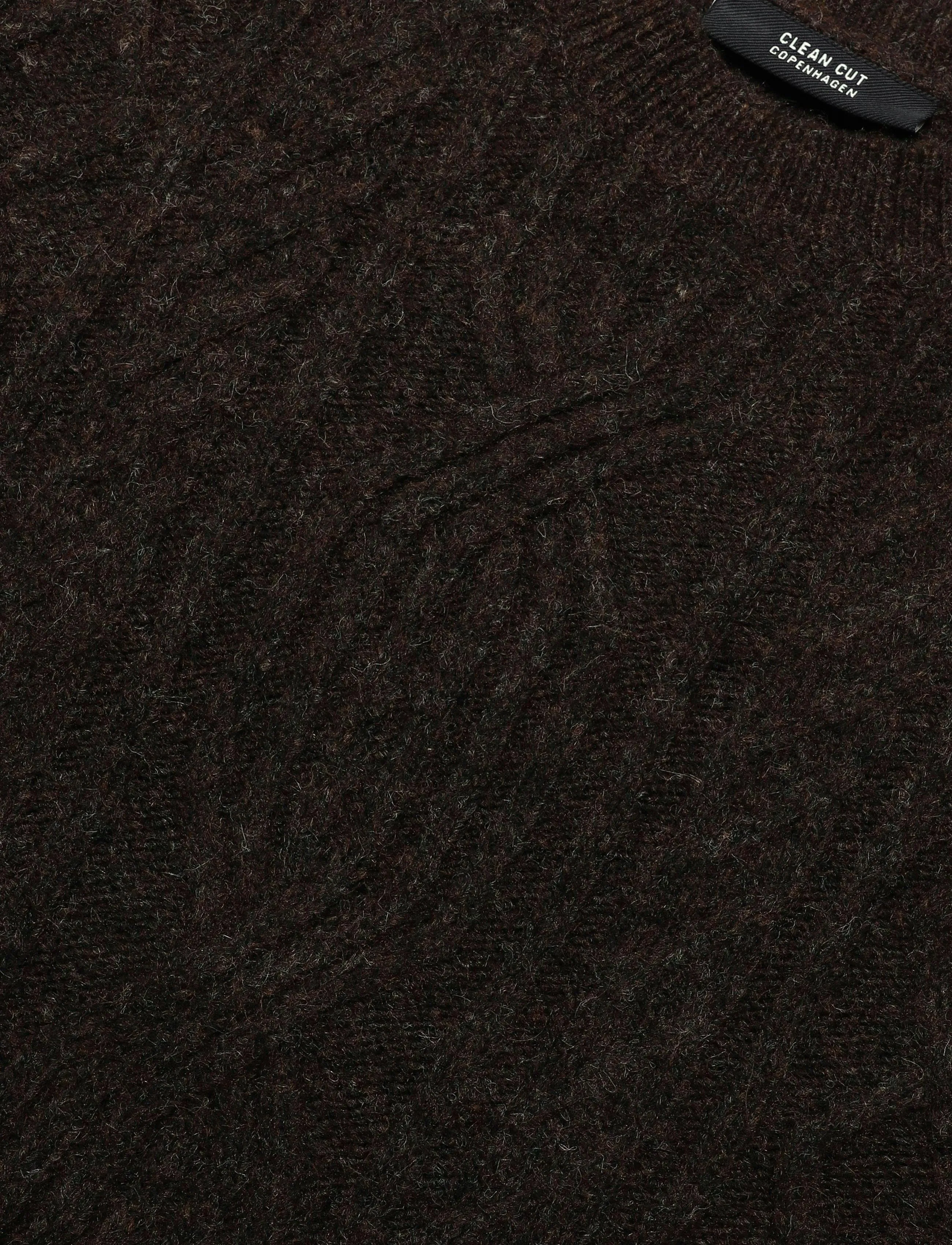 Clean Cut Copenhagen - Sander cable knit - dark brown - 5