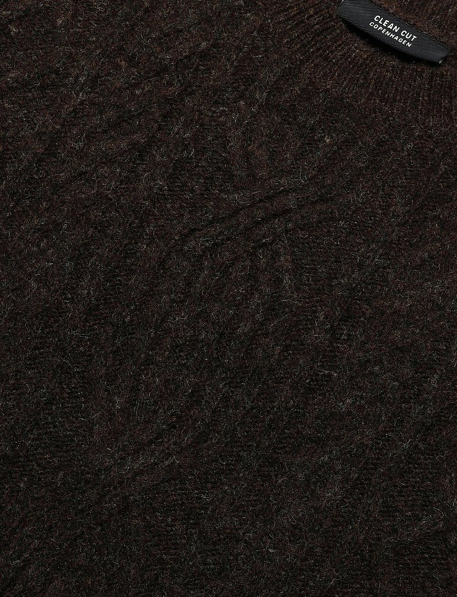 Clean Cut Copenhagen - Sander cable knit - dark brown - 5