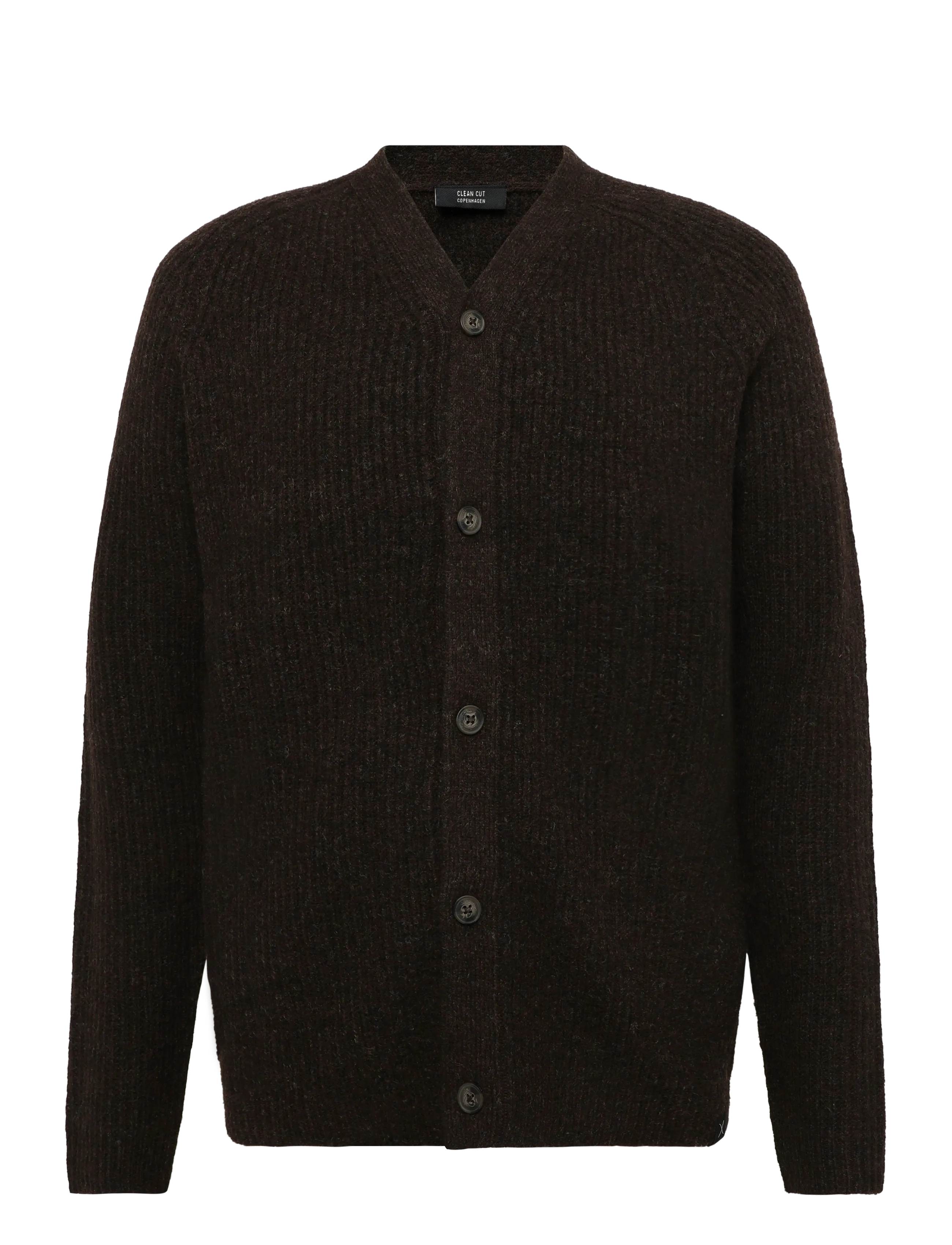 Clean Cut Copenhagen Ludvig cardigan - Riided - DARK BROWN MELANGE / brown
