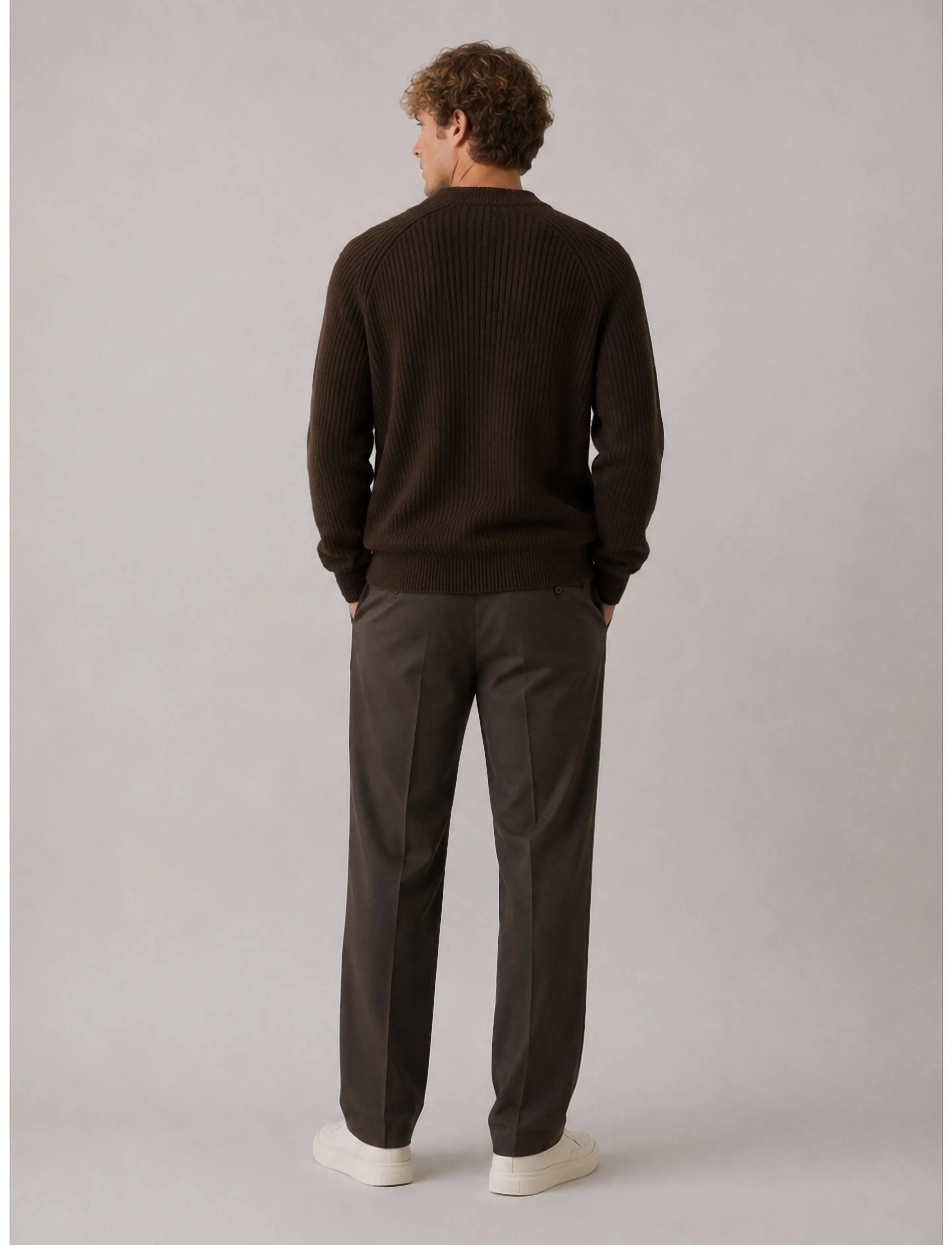 Clean Cut Copenhagen - Ludvig cardigan - dark brown melange - 4