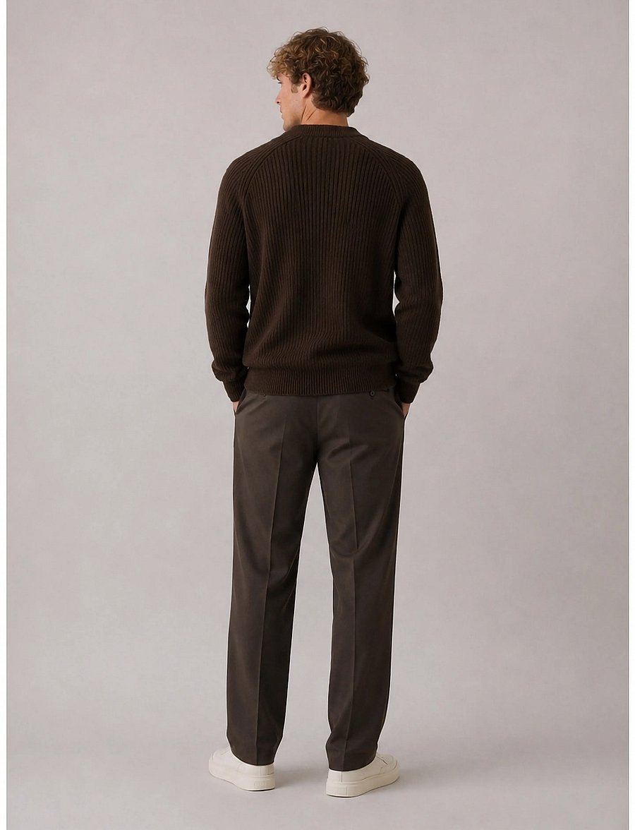 Clean Cut Copenhagen - Ludvig cardigan - dark brown melange - 4