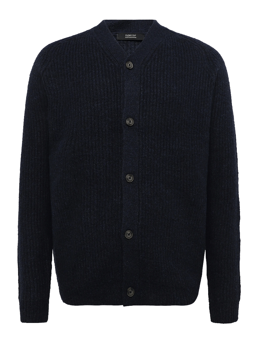 Clean Cut Copenhagen - Ludvig cardigan - cardigans - dark navy - 1