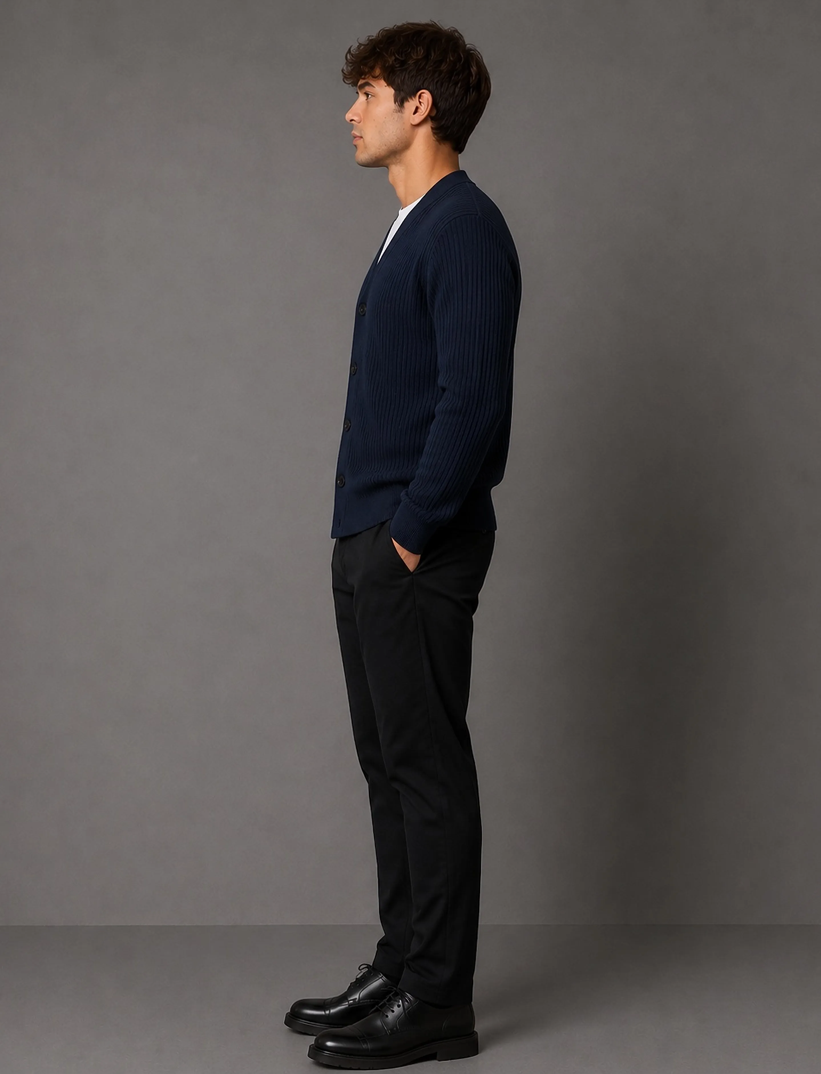 Clean Cut Copenhagen - Ludvig cardigan - cardigans - dark navy - 3