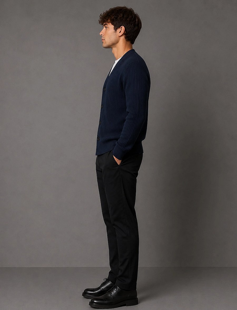 Clean Cut Copenhagen - Ludvig cardigan - cardigans - dark navy - 3