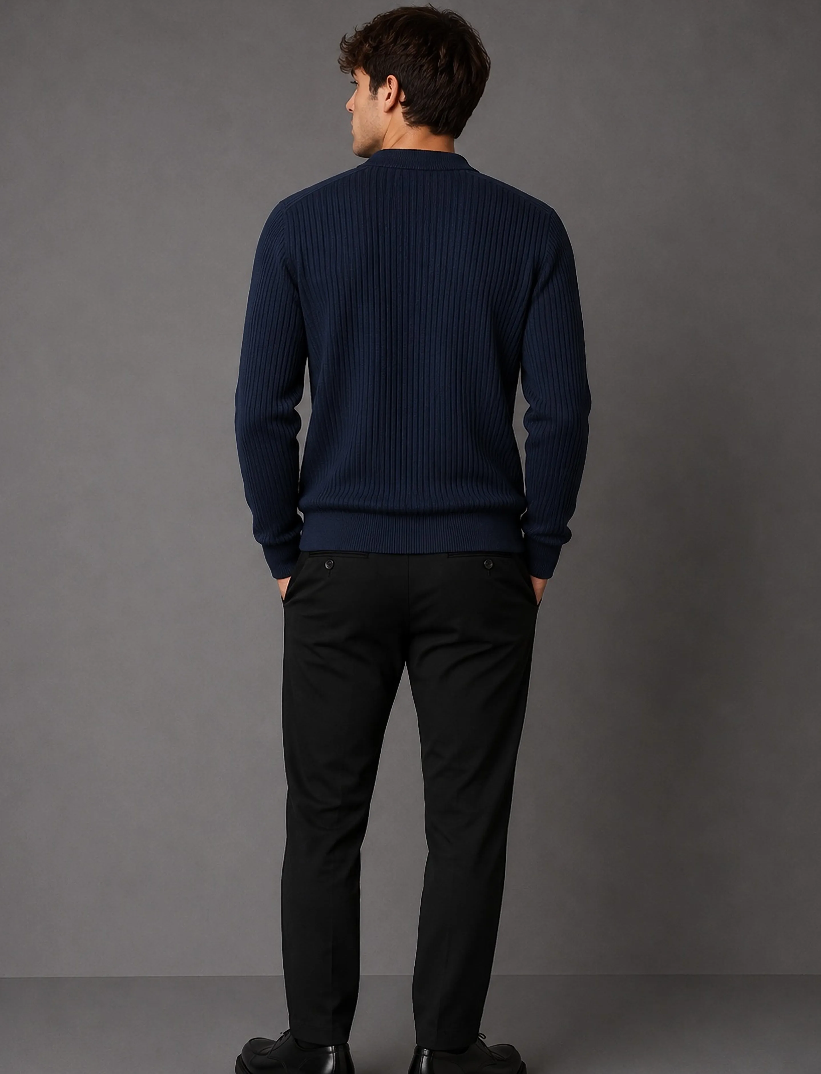 Clean Cut Copenhagen - Ludvig cardigan - cardigans - dark navy - 5