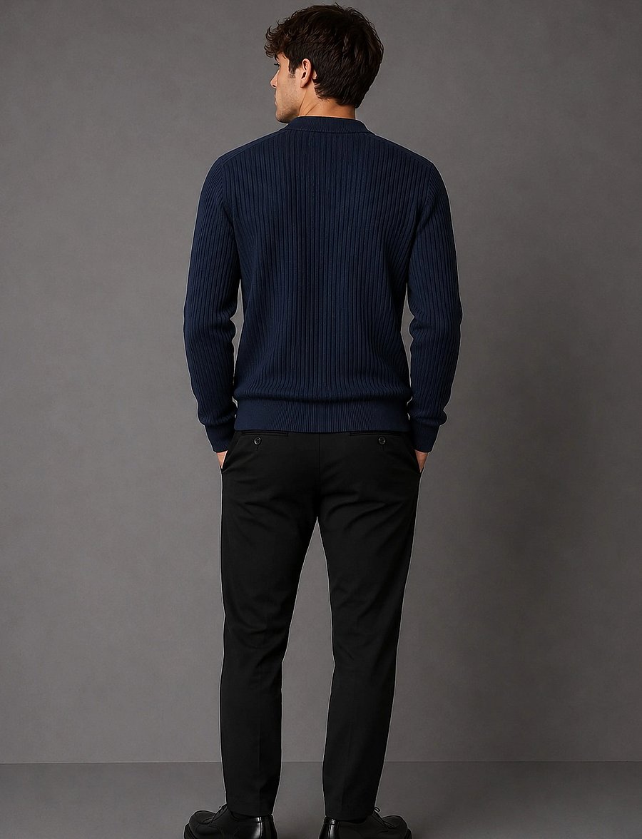 Clean Cut Copenhagen - Ludvig cardigan - cardigans - dark navy - 5