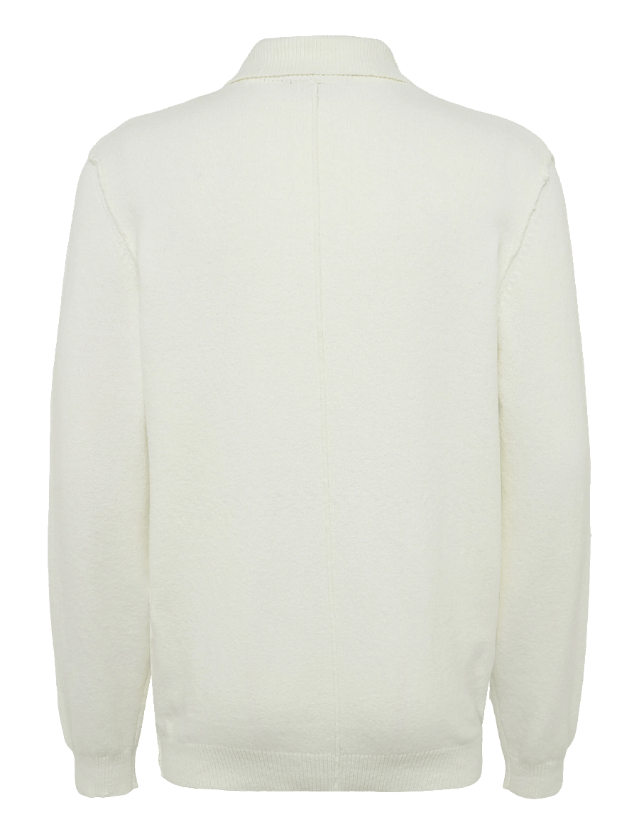 Clean Cut Copenhagen - Vester polo knit - långärmade stickade pikétröjor - ecru - 1