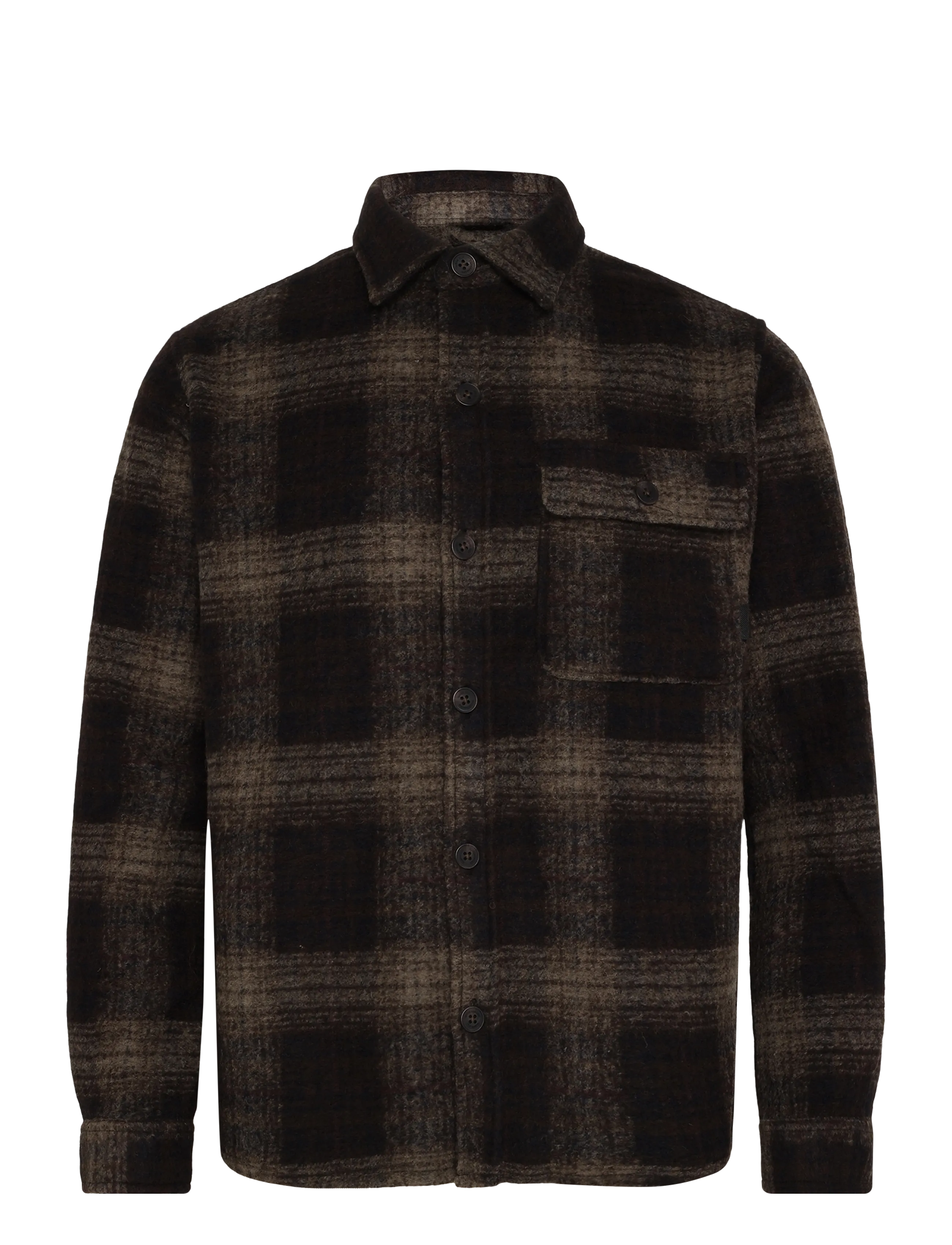 Clean Cut Copenhagen - Richard checked overshirt - dark brown/brindle beige - 1
