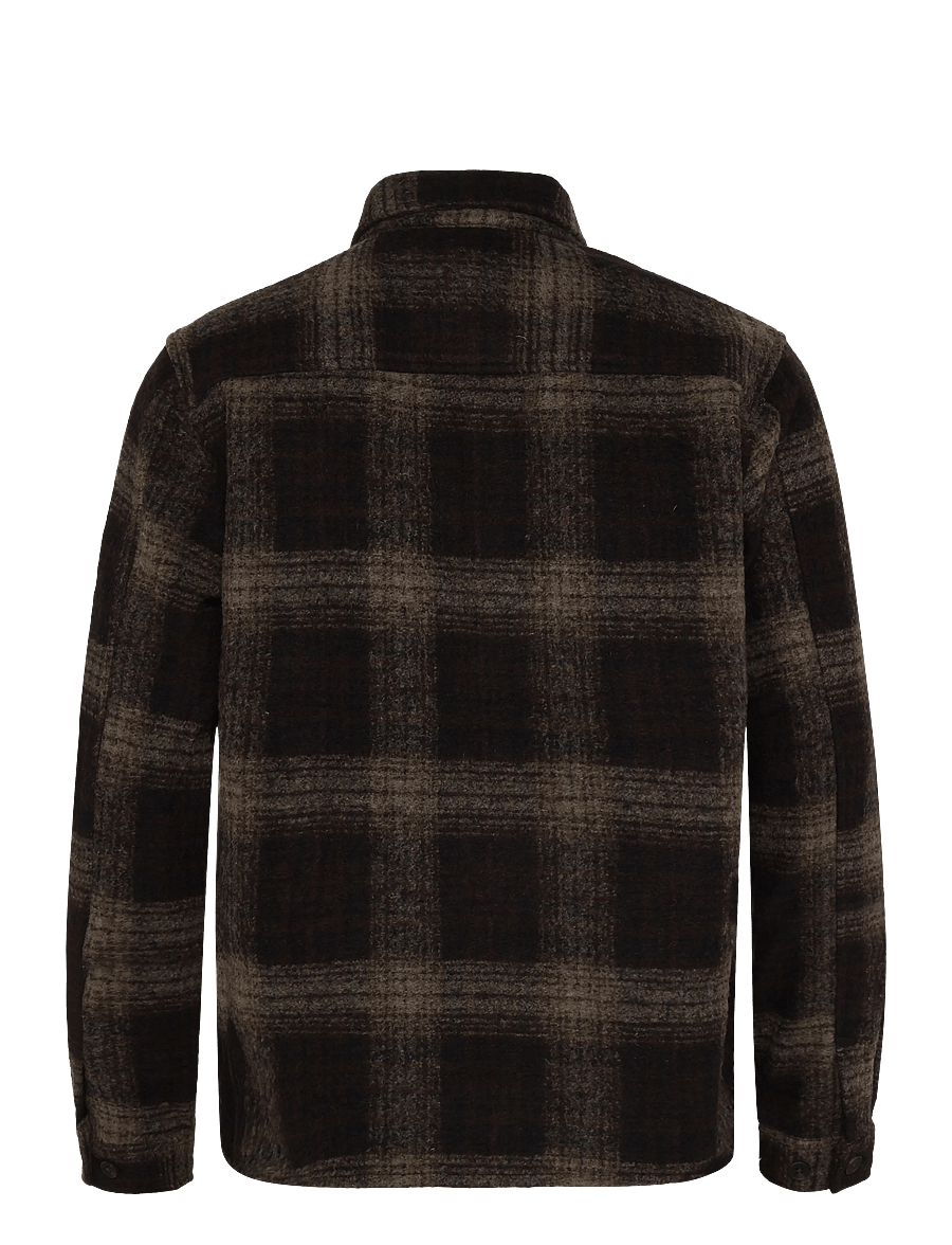 Clean Cut Copenhagen - Richard checked overshirt - dark brown/brindle beige - 2