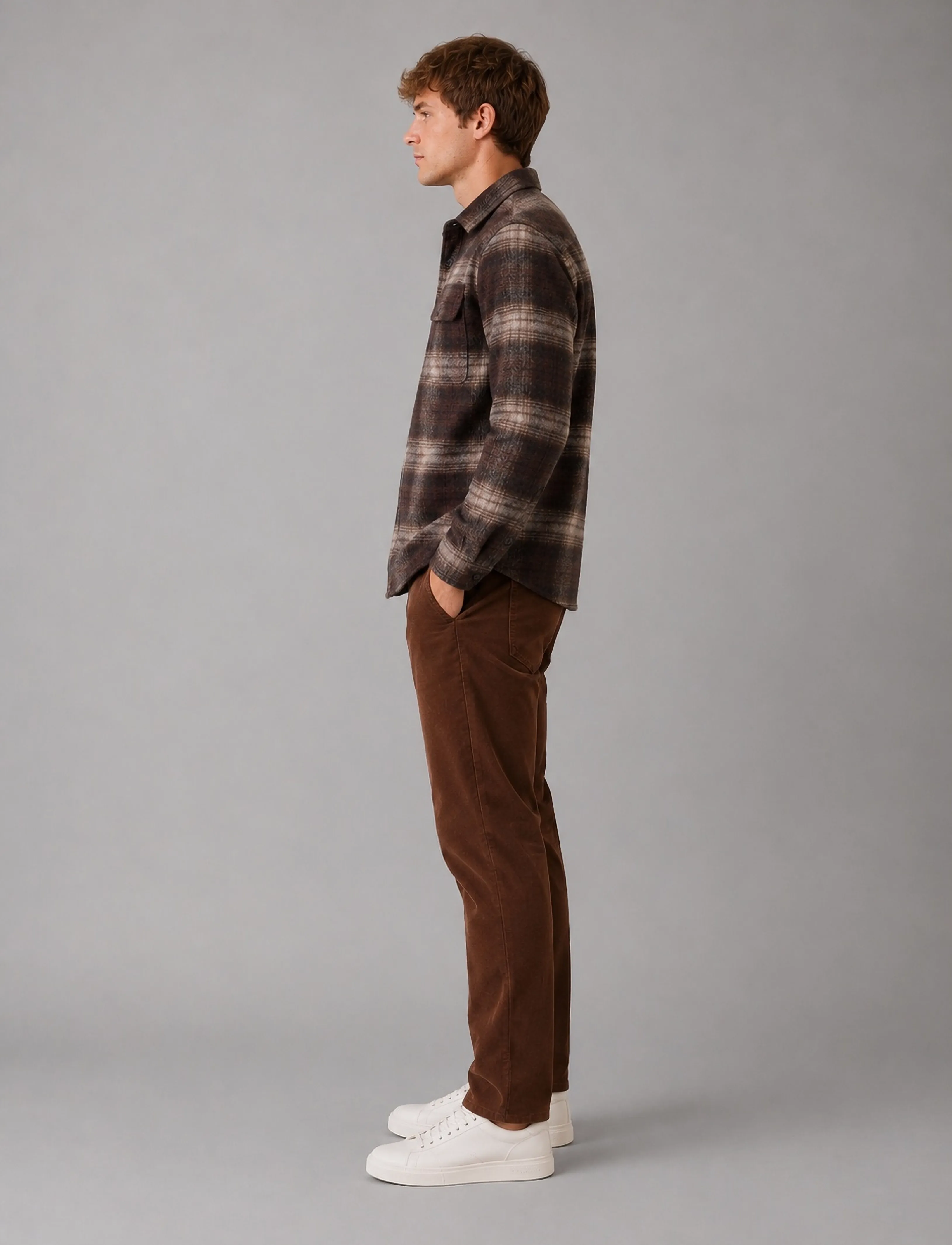 Clean Cut Copenhagen - Richard checked overshirt - dark brown/brindle beige - 5