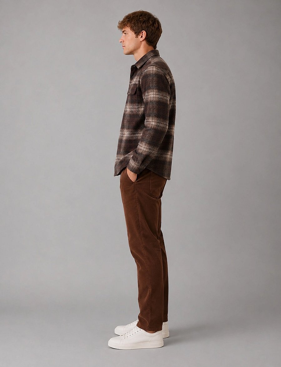 Clean Cut Copenhagen - Richard checked overshirt - dark brown/brindle beige - 5