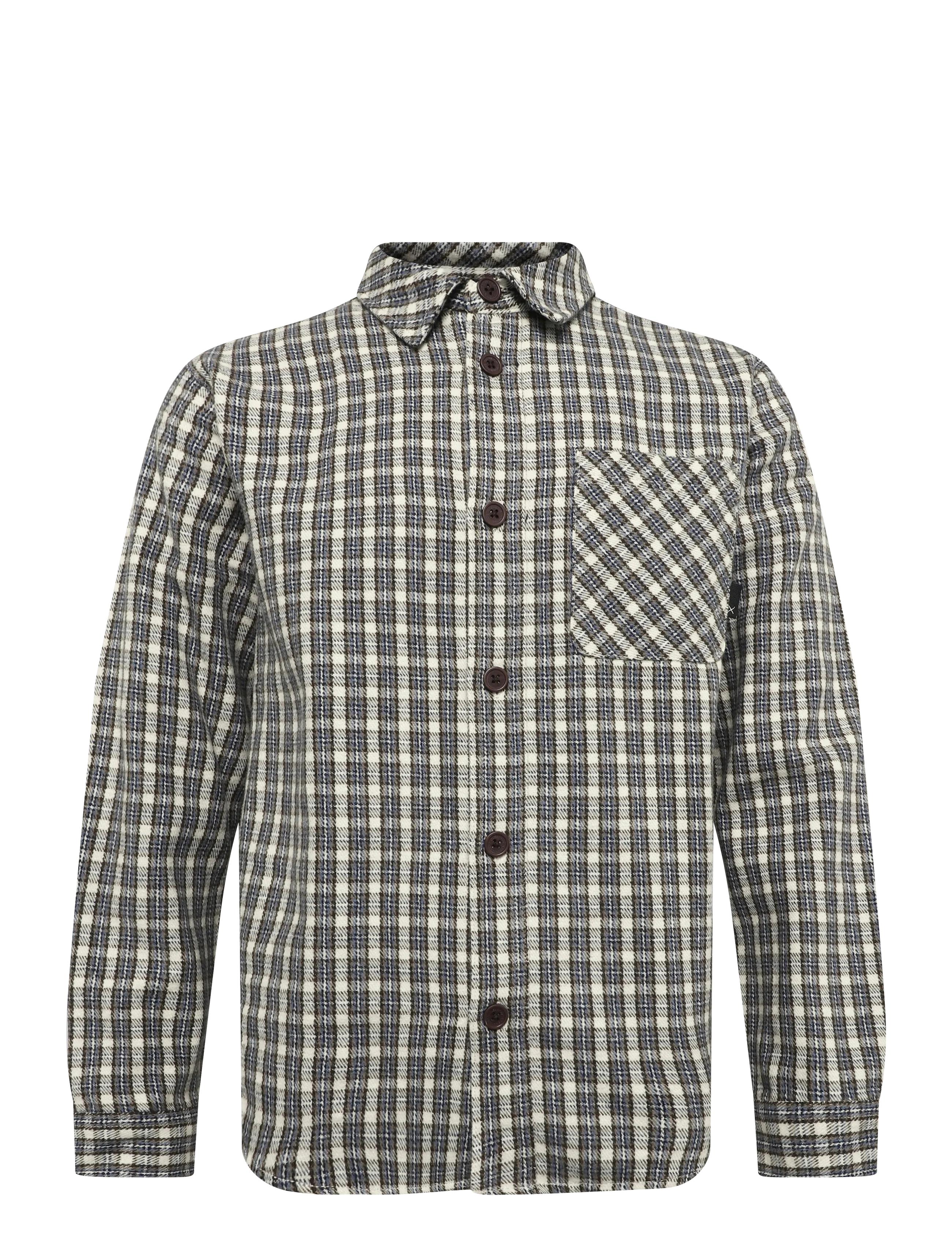 Clean Cut Copenhagen - Julius checked overshirt - ecru - 1