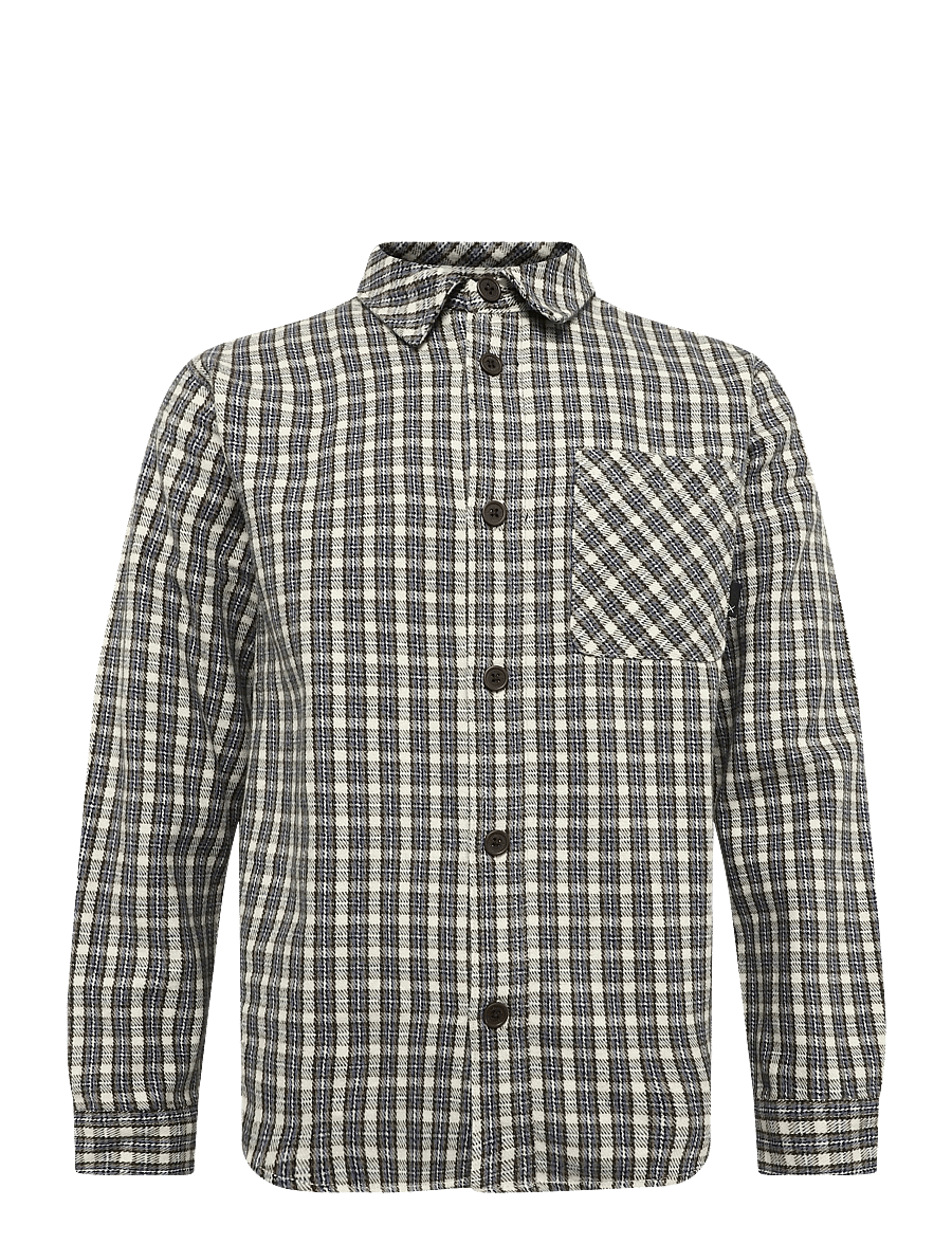 Clean Cut Copenhagen - Julius checked overshirt - ecru - 1