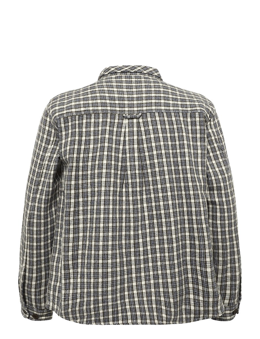 Clean Cut Copenhagen - Julius checked overshirt - ecru - 2