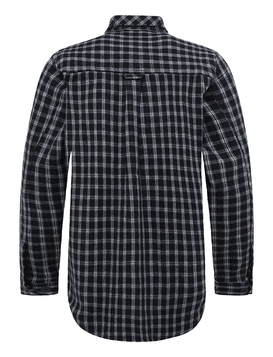 Clean Cut Copenhagen - Julius checked overshirt - flannel-skjorter - navy - 2