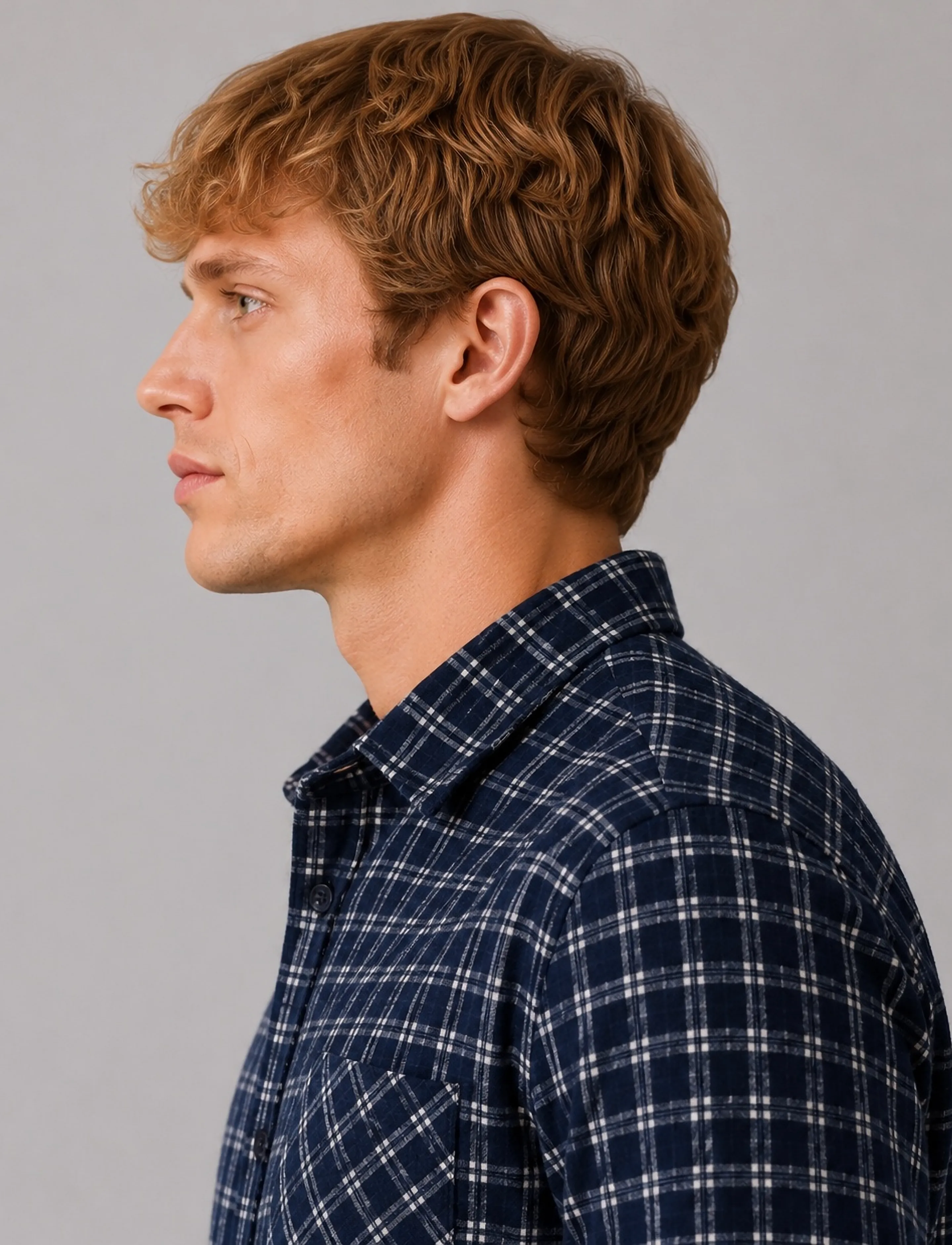 Clean Cut Copenhagen - Julius checked overshirt - flannel-skjorter - navy - 4