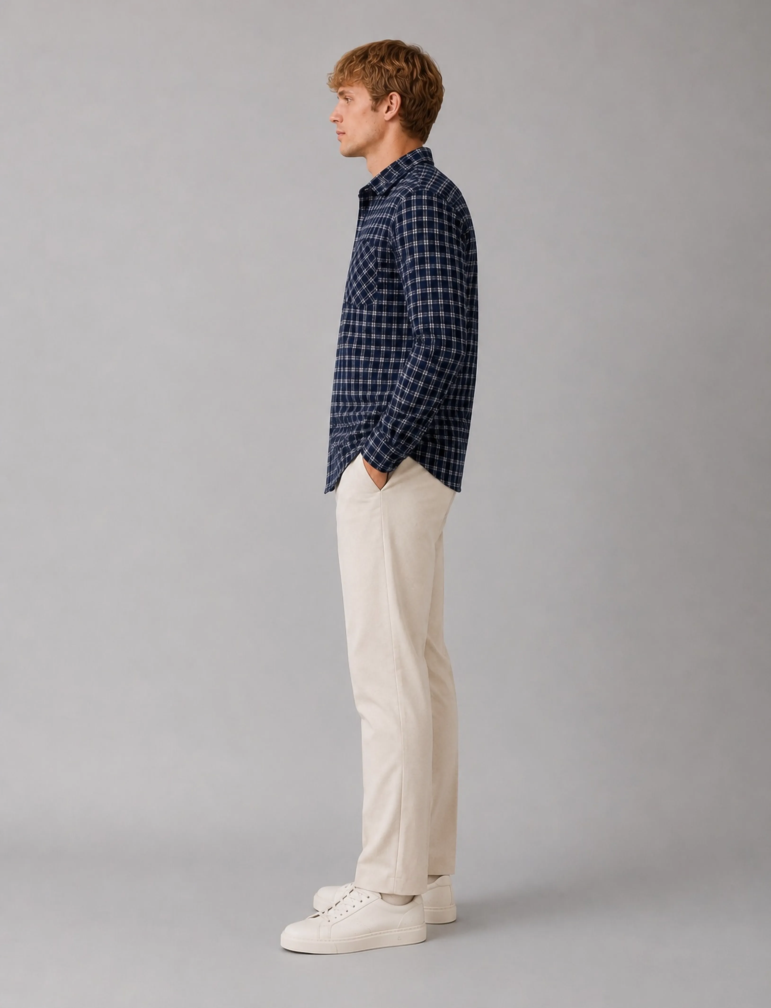 Clean Cut Copenhagen - Julius checked overshirt - flannel-skjorter - navy - 5