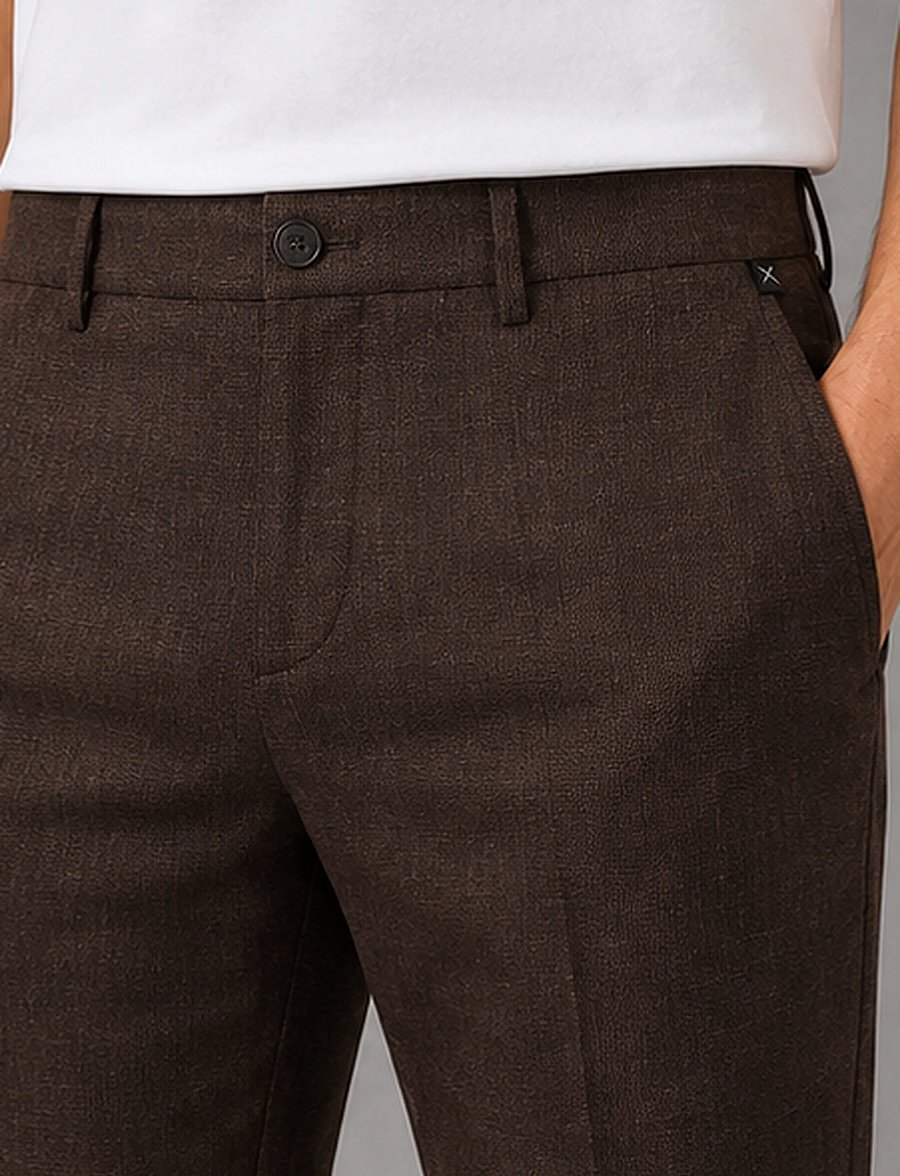 Clean Cut Copenhagen - Copenhagen Sigurd structured pants - casual byxor - brown - 3