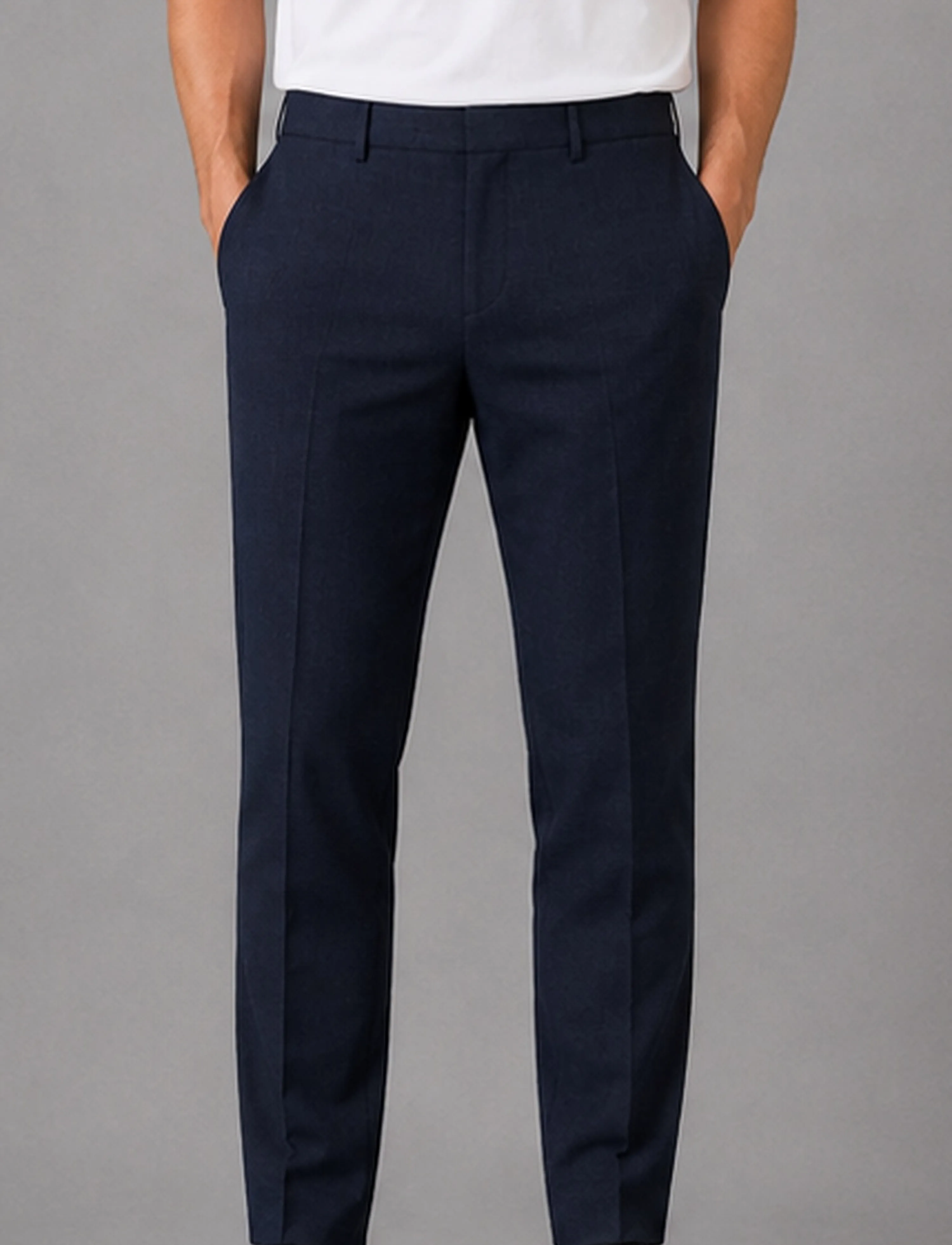 Clean Cut Copenhagen Copenhagen Sigurd structured pants - Casual trousers - NAVY / navy