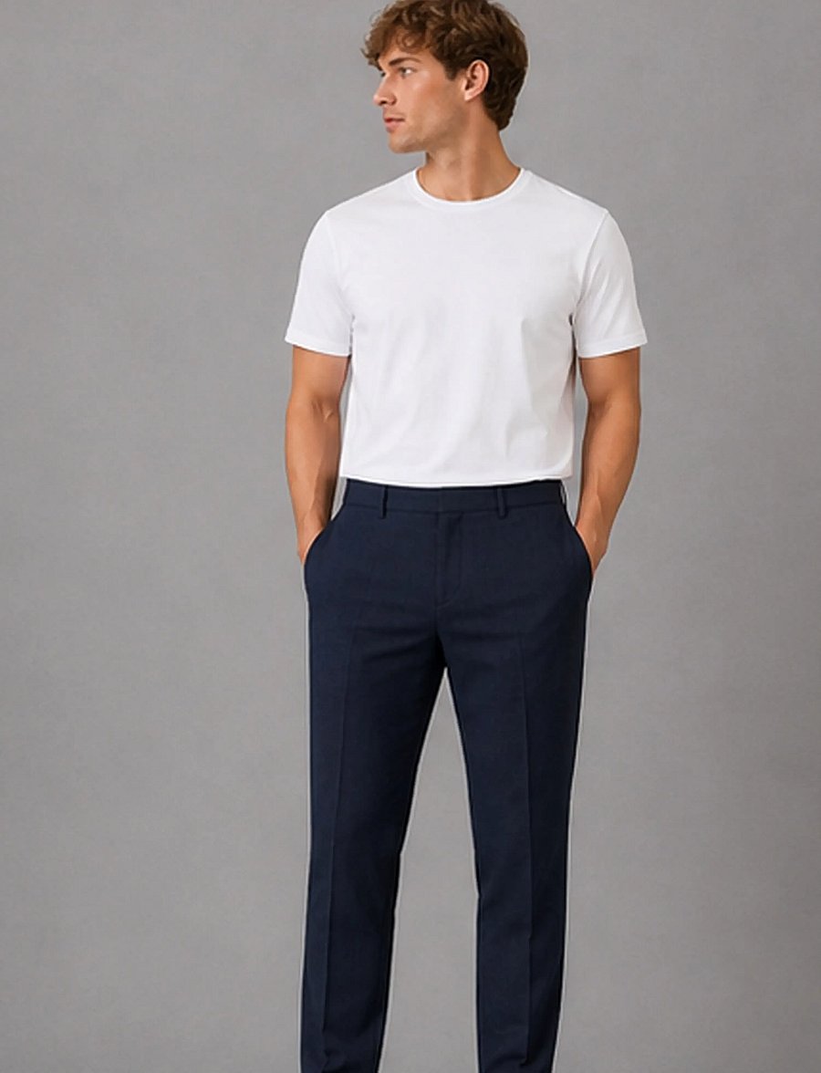 Clean Cut Copenhagen - Copenhagen Sigurd structured pants - casual trousers - navy - 4