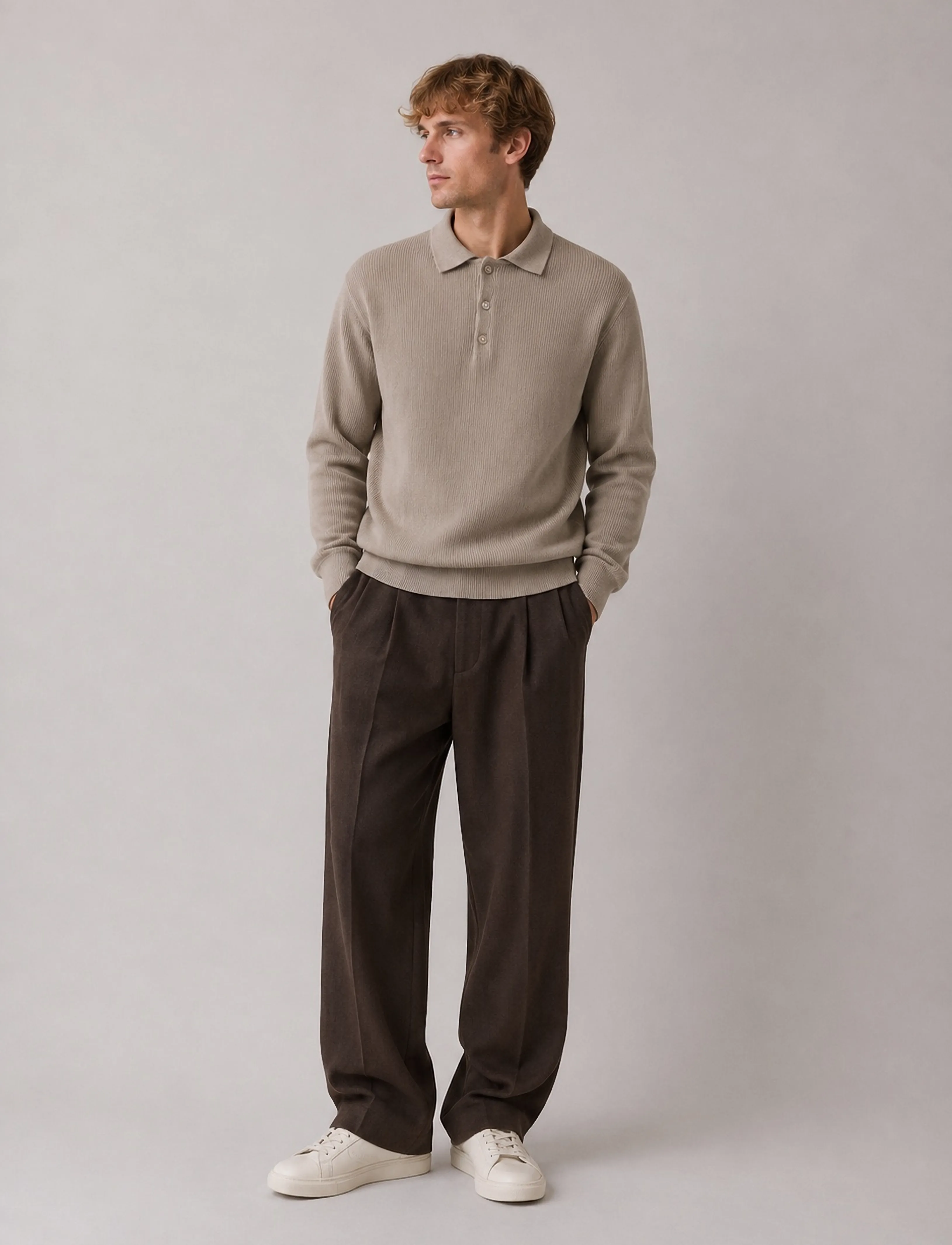 Clean Cut Copenhagen Florence stretch pants - Casual trousers - DARK BROWN / brown