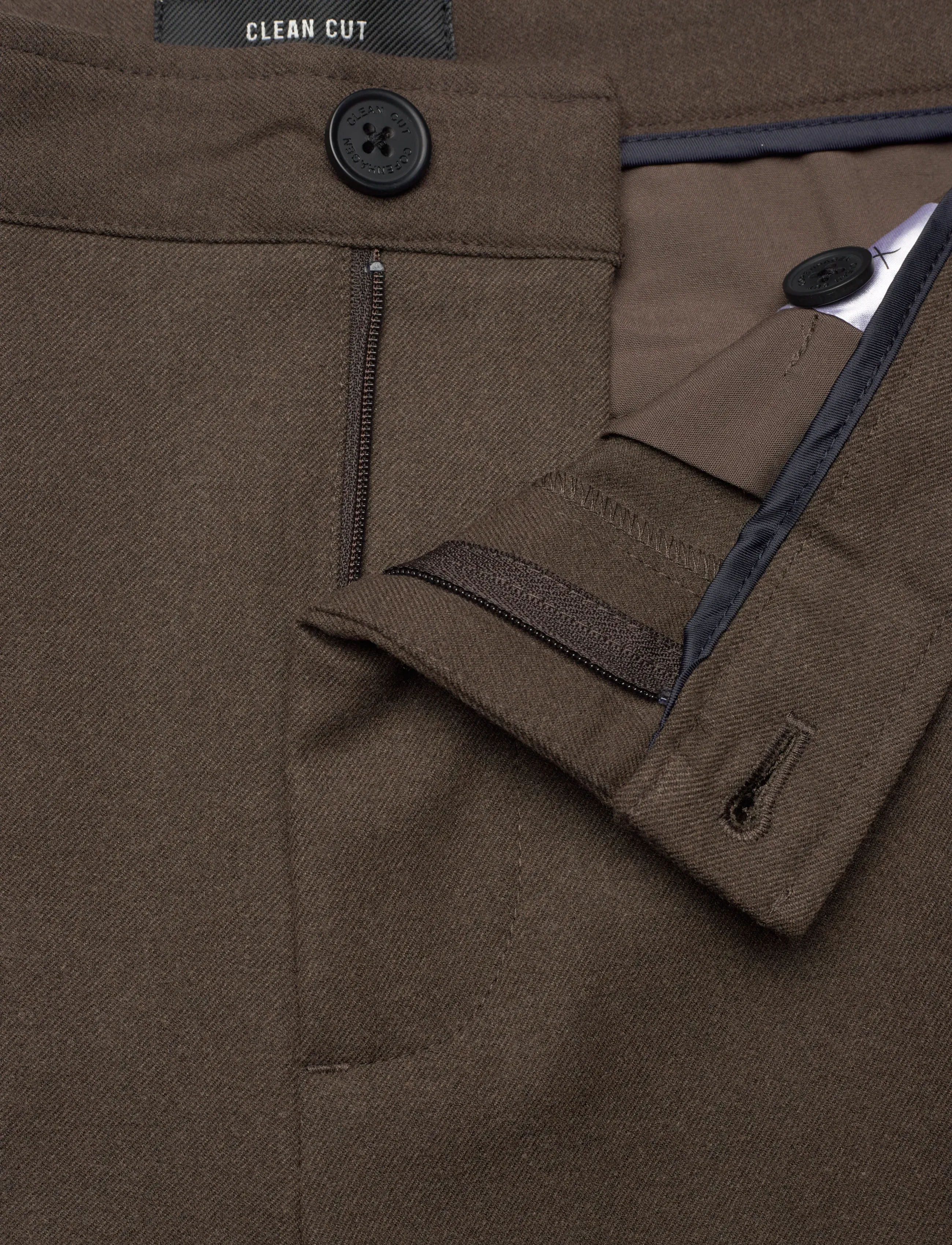 Clean Cut Copenhagen - Florence stretch pants - casual trousers - dark brown - 5