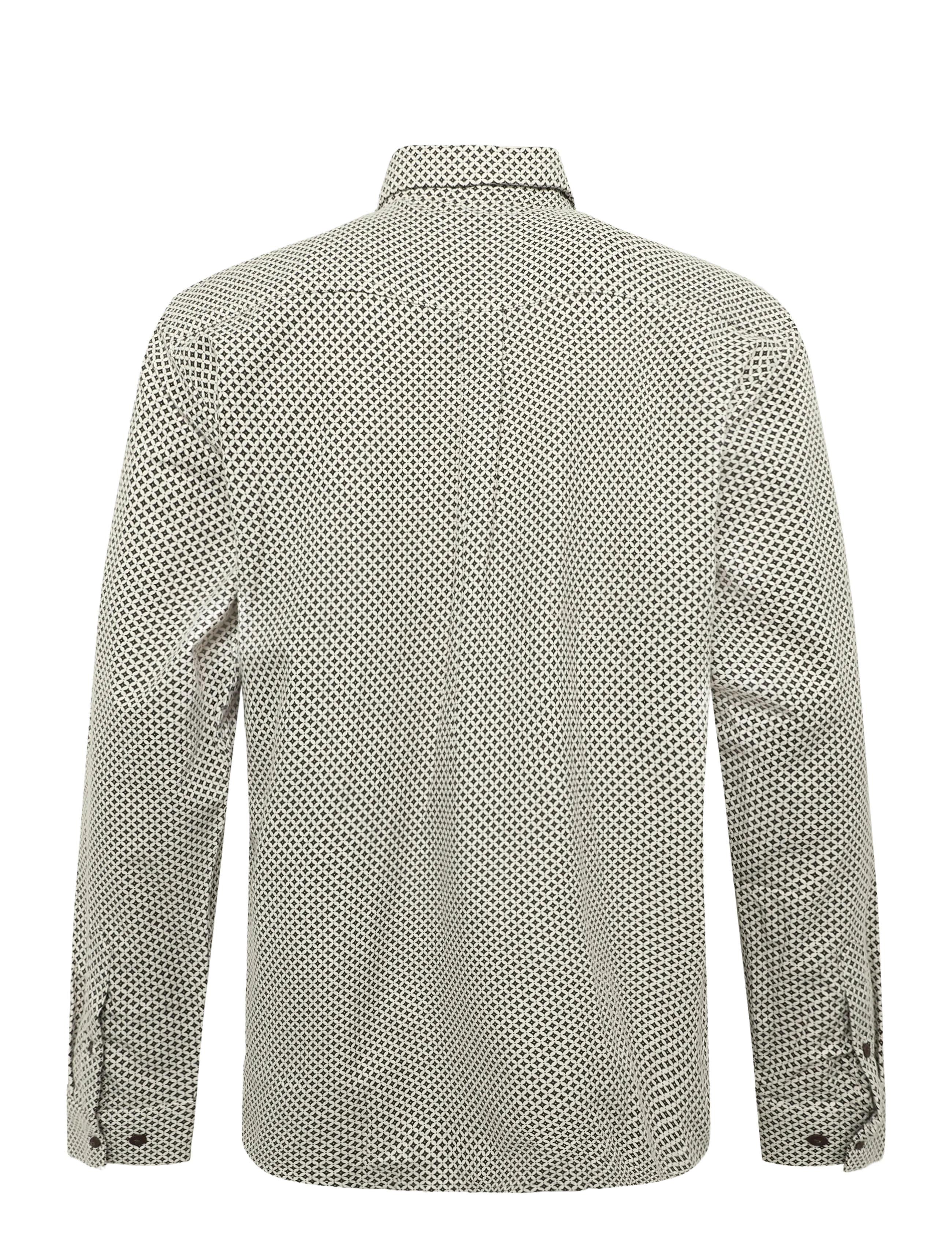 Clean Cut Copenhagen - Eske AOP flannel shirt - casual skjortor - ecru/brown - 1