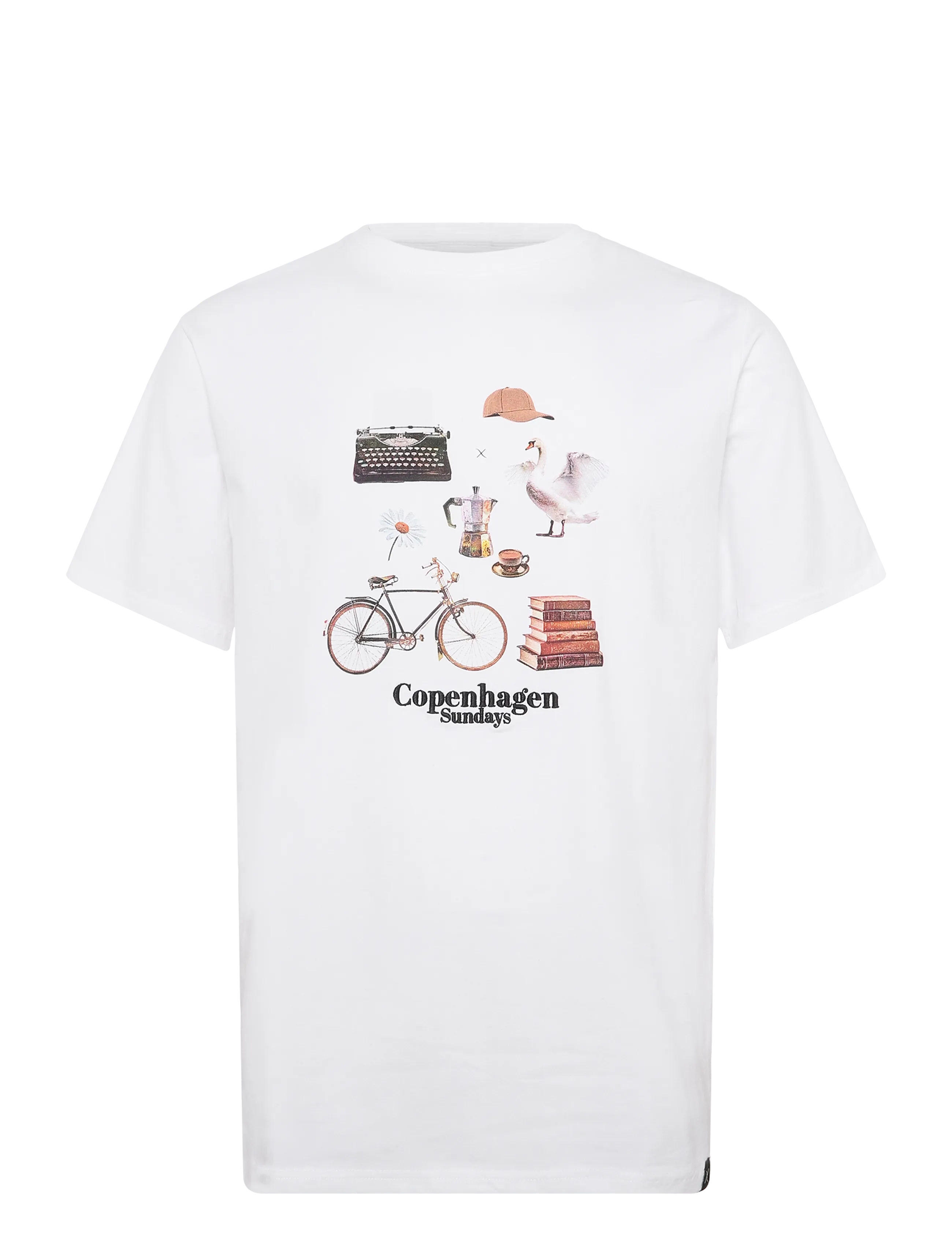 Clean Cut Copenhagen - Copenhagen sundays organic t-shirt - white - 1