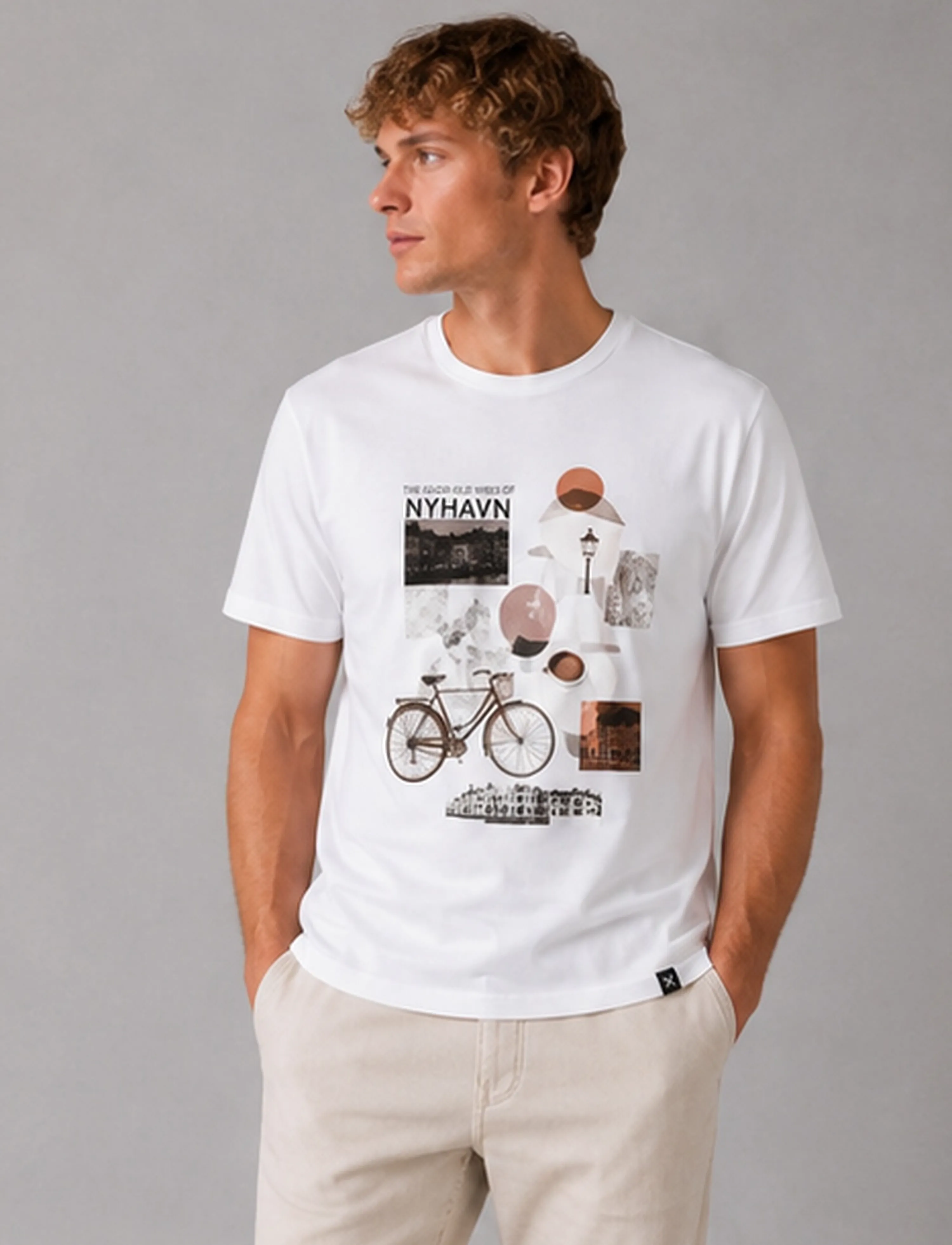 Clean Cut Copenhagen - Copenhagen sundays organic t-shirt - short-sleeved t-shirts - white - 2