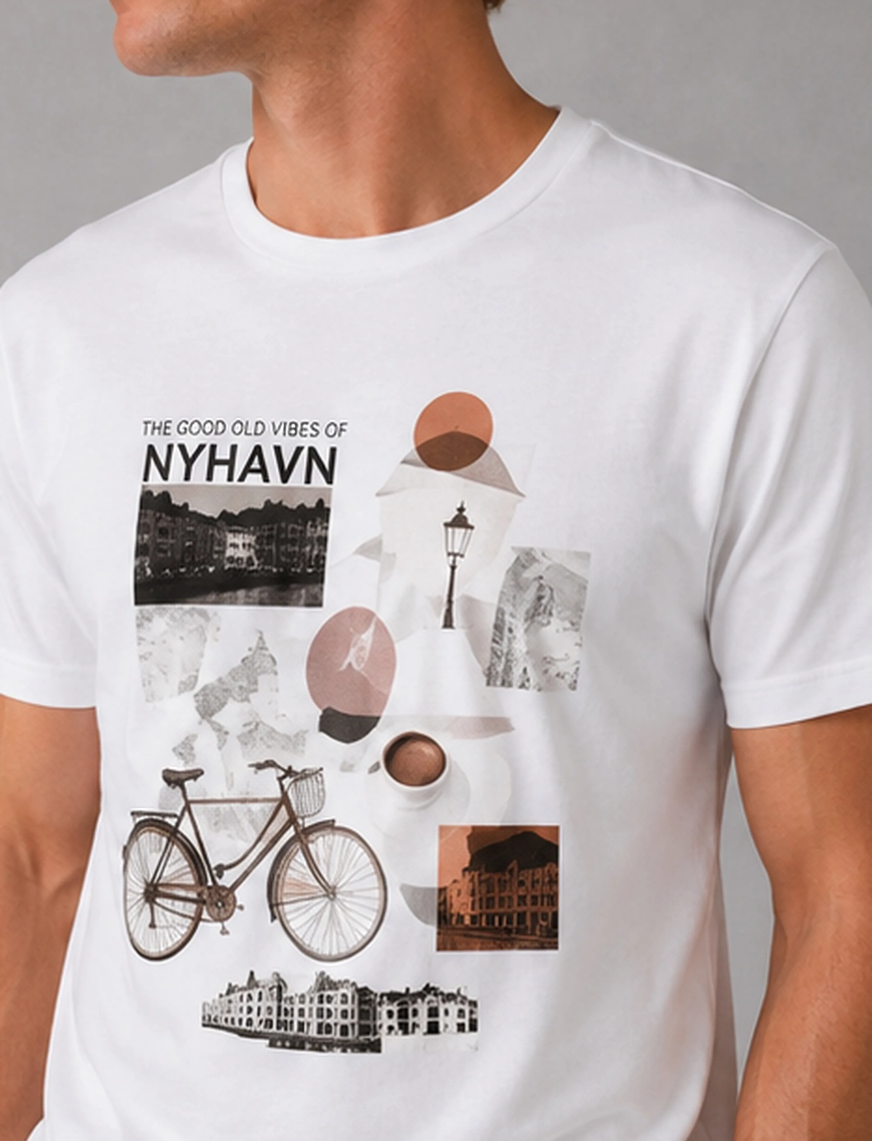 Clean Cut Copenhagen - Copenhagen sundays organic t-shirt - short-sleeved t-shirts - white - 3