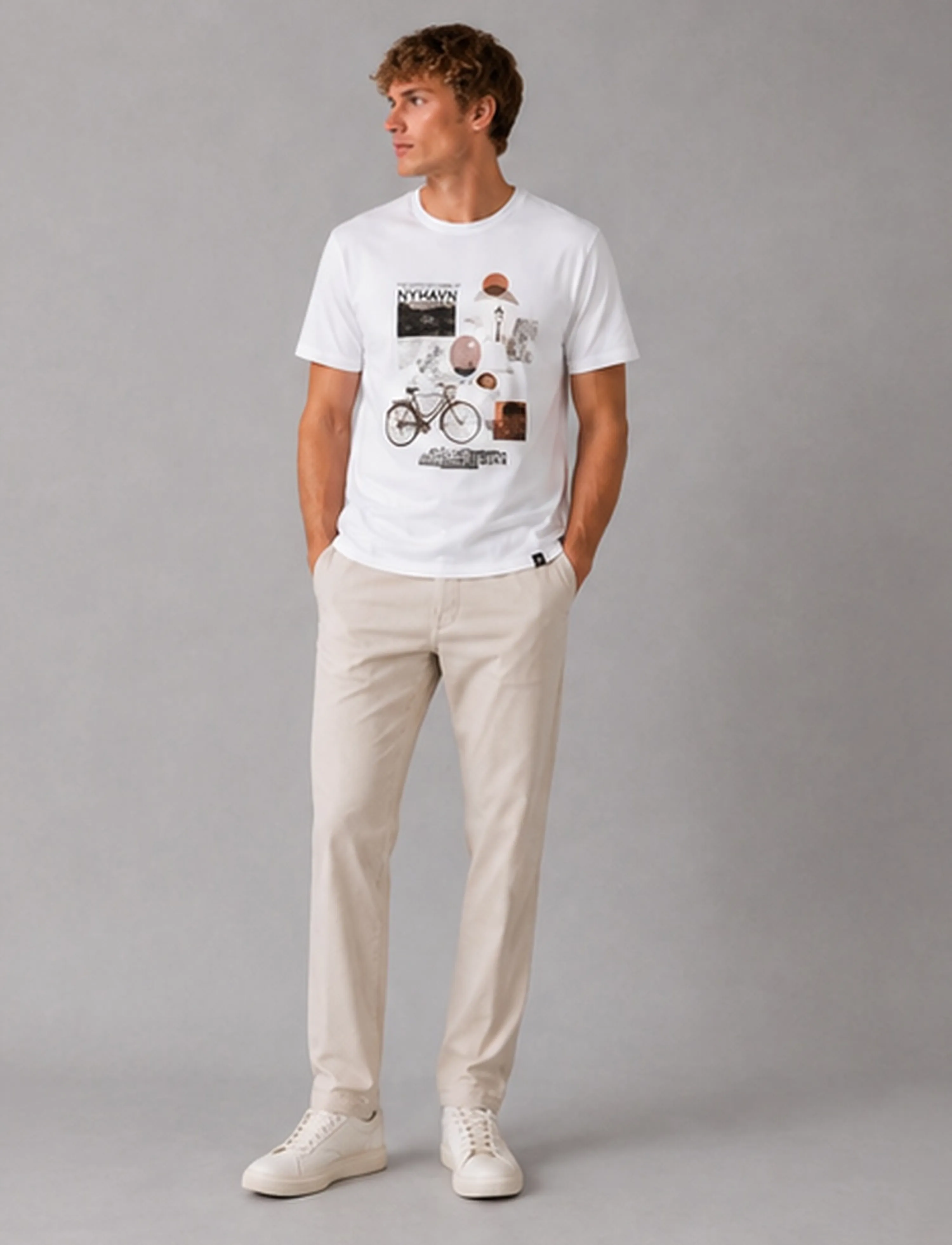 Clean Cut Copenhagen - Copenhagen sundays organic t-shirt - short-sleeved t-shirts - white - 4