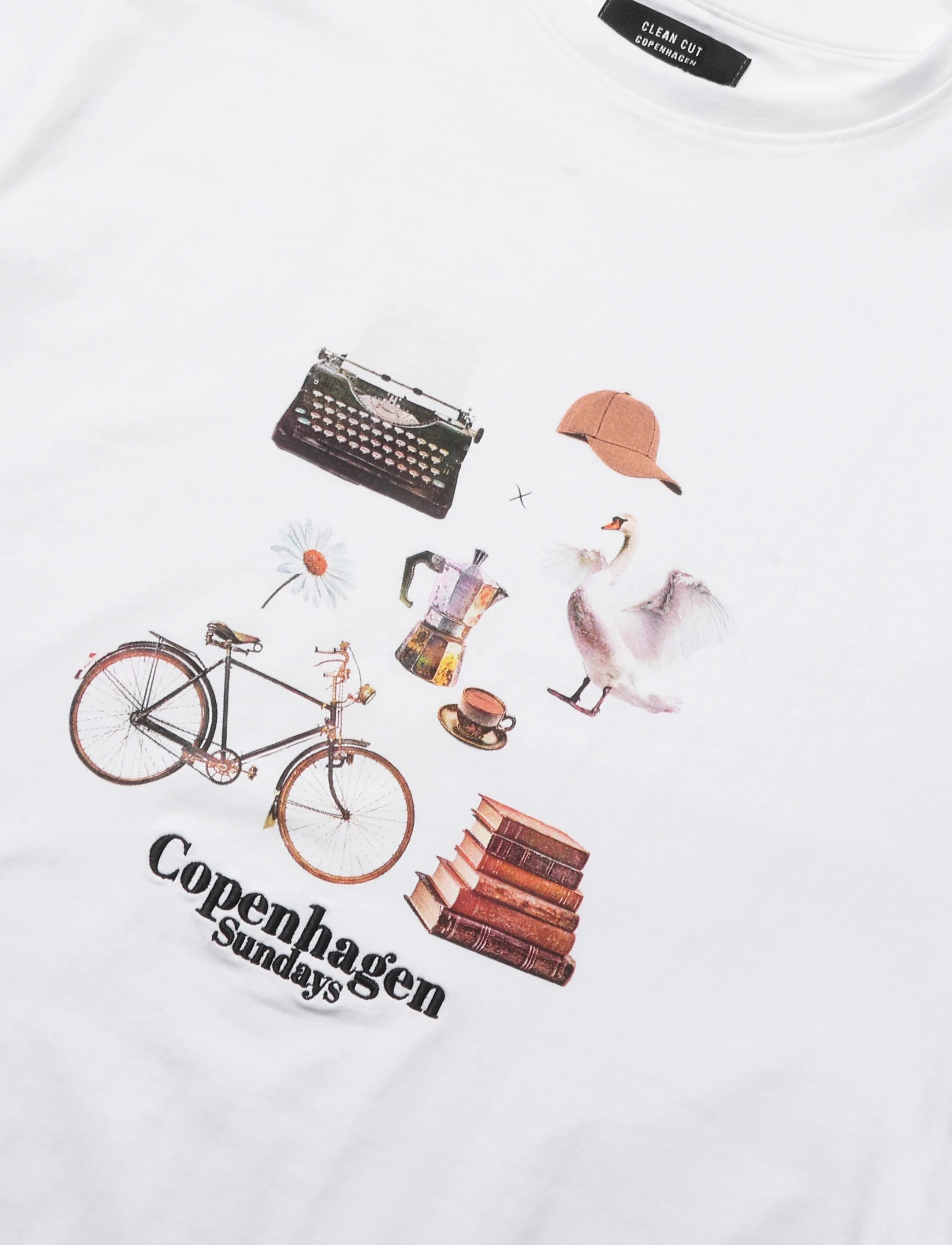 Clean Cut Copenhagen - Copenhagen sundays organic t-shirt - white - 3