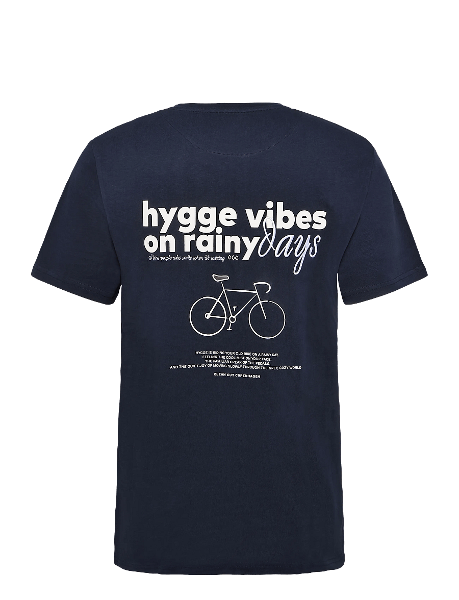 Clean Cut Copenhagen - Hygge organic t-shirt - kortærmede t-shirts - navy - 2