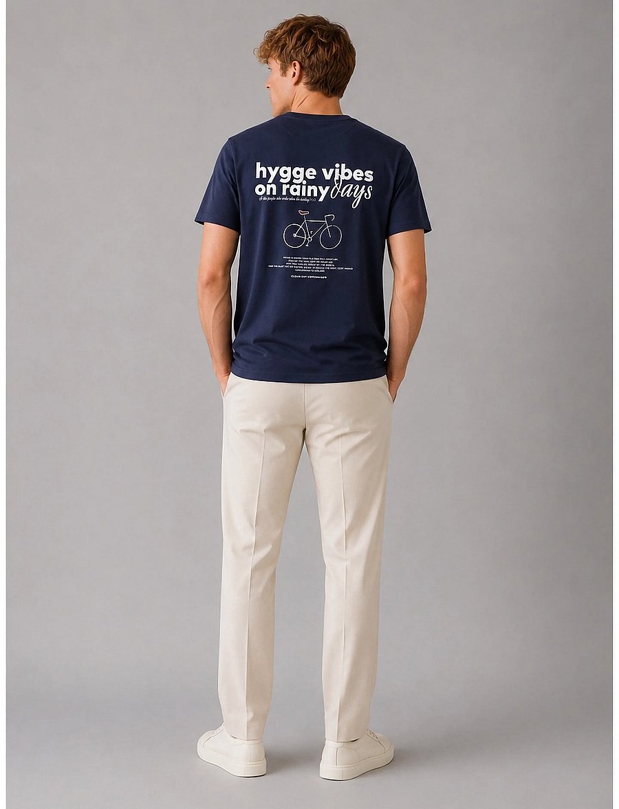 Clean Cut Copenhagen - Hygge organic t-shirt - kortærmede t-shirts - navy - 5