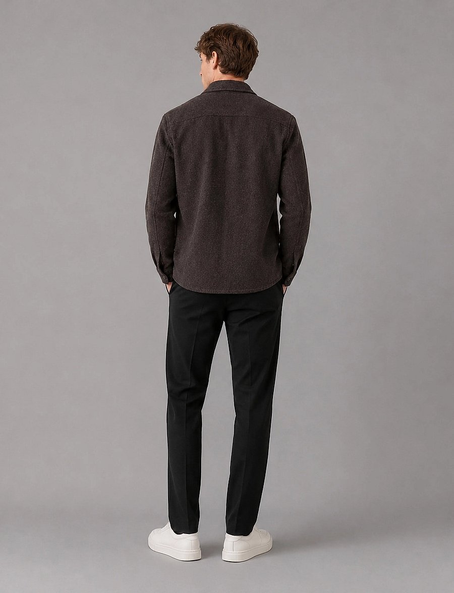 Clean Cut Copenhagen - Sigurd structured jacket - sügisjoped - brown - 4