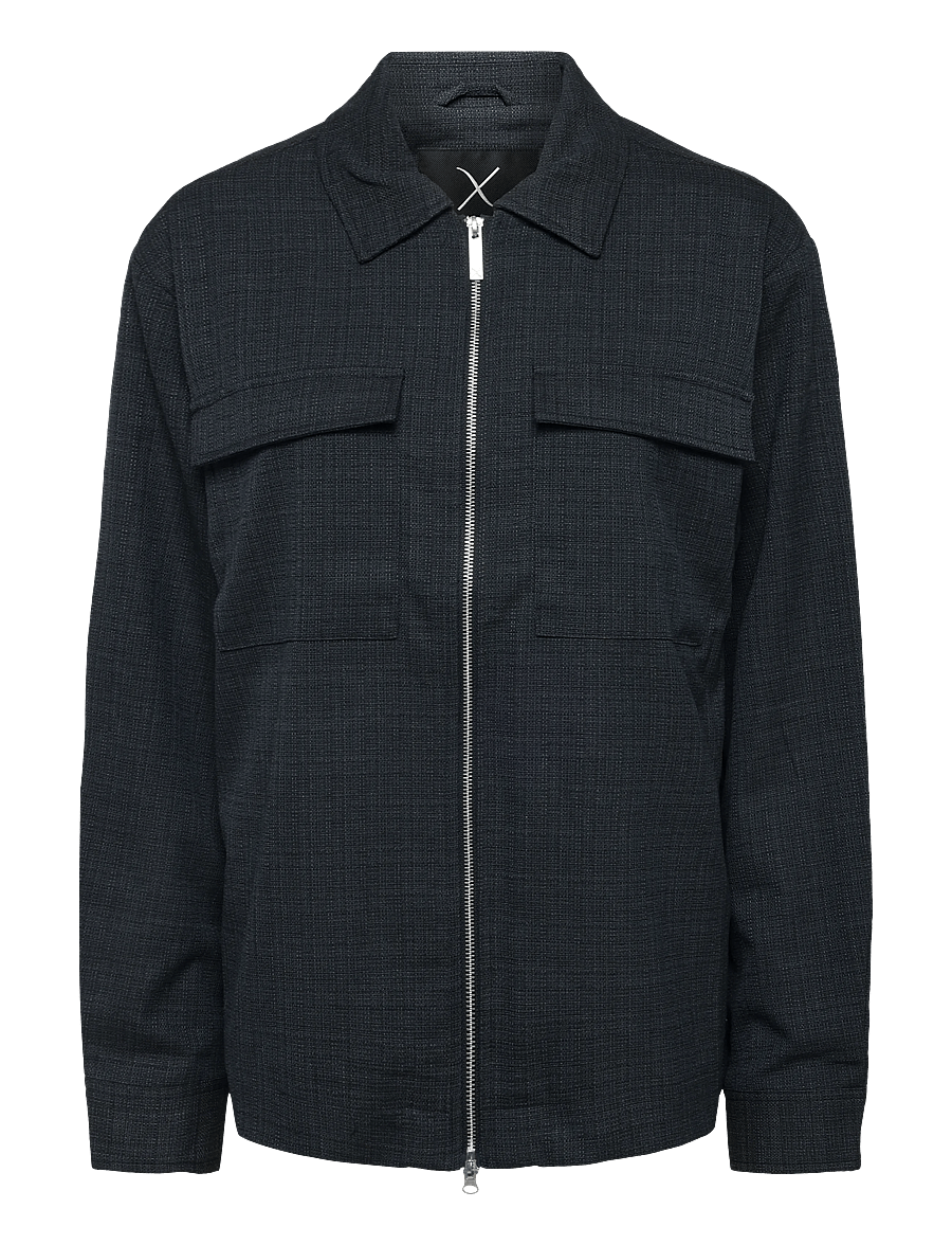 Clean Cut Copenhagen - Sigurd structured jacket - herbstjacken - navy - 1