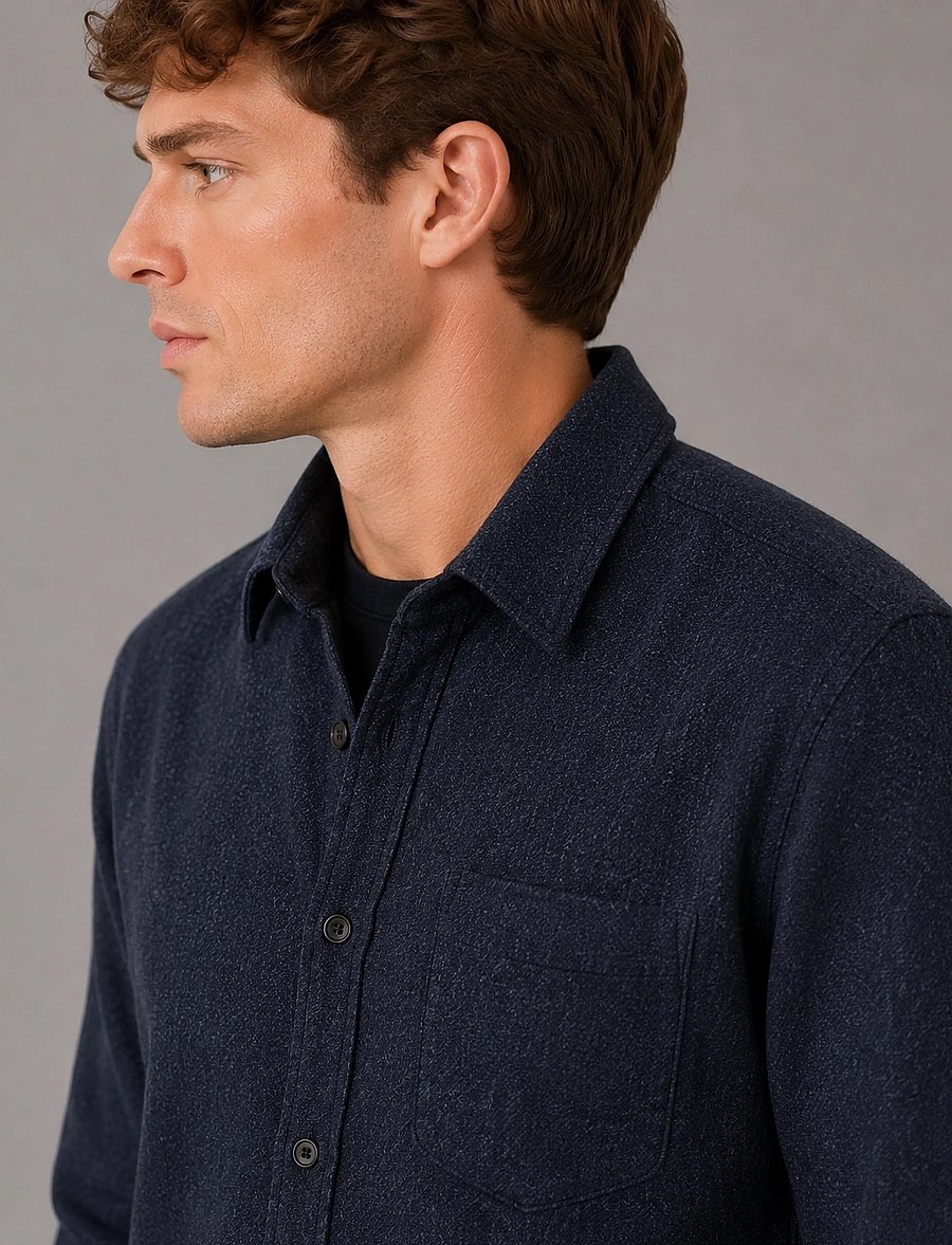 Clean Cut Copenhagen - Sigurd structured jacket - herbstjacken - navy - 5
