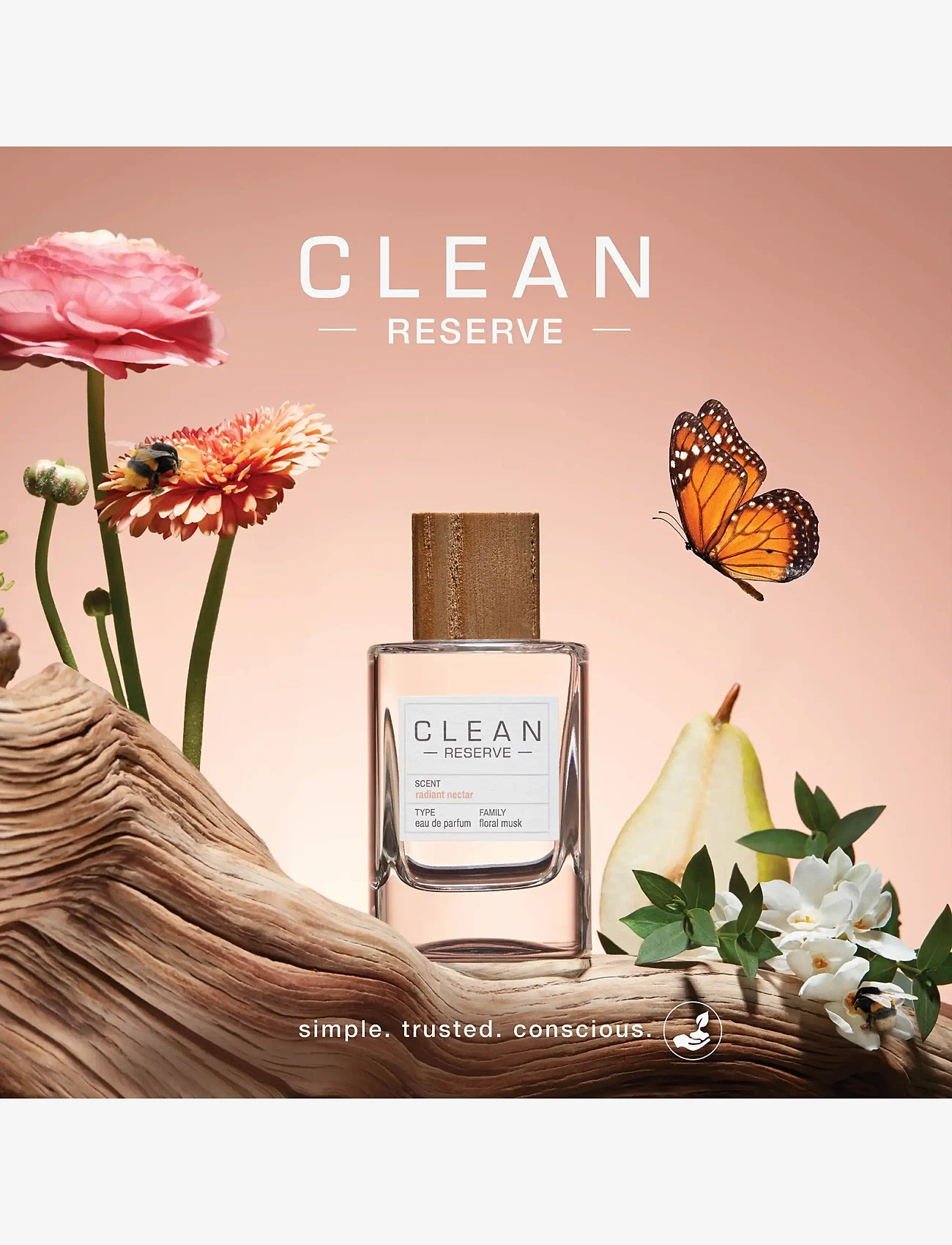 CLEAN - RESERVE Radiant Nectar EdP - til ham  - clear - 2