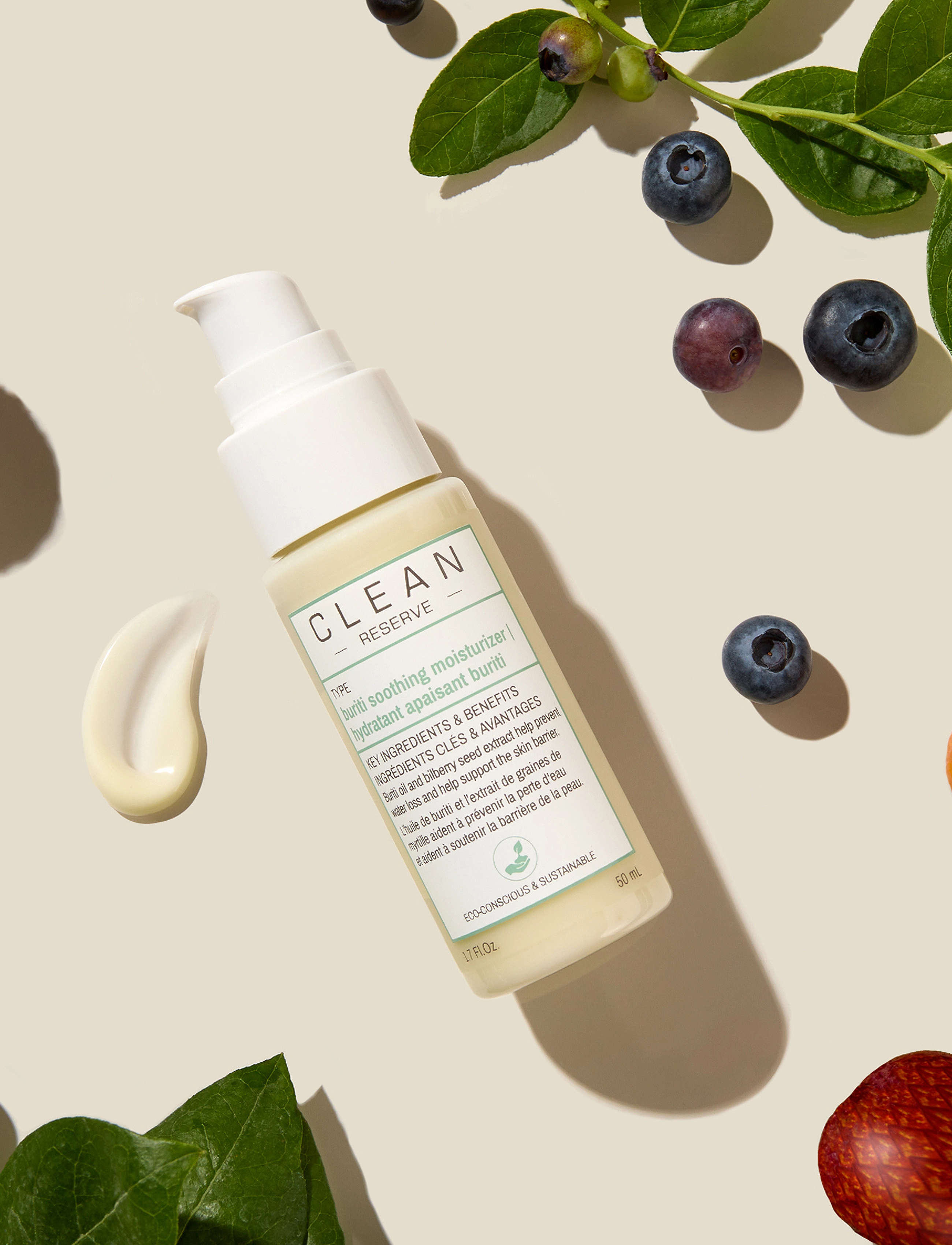 CLEAN Reserve Buriti Soothing Moiturizer, 50 ml, Nude, Fugtighedscreme > Dagcreme, Dame