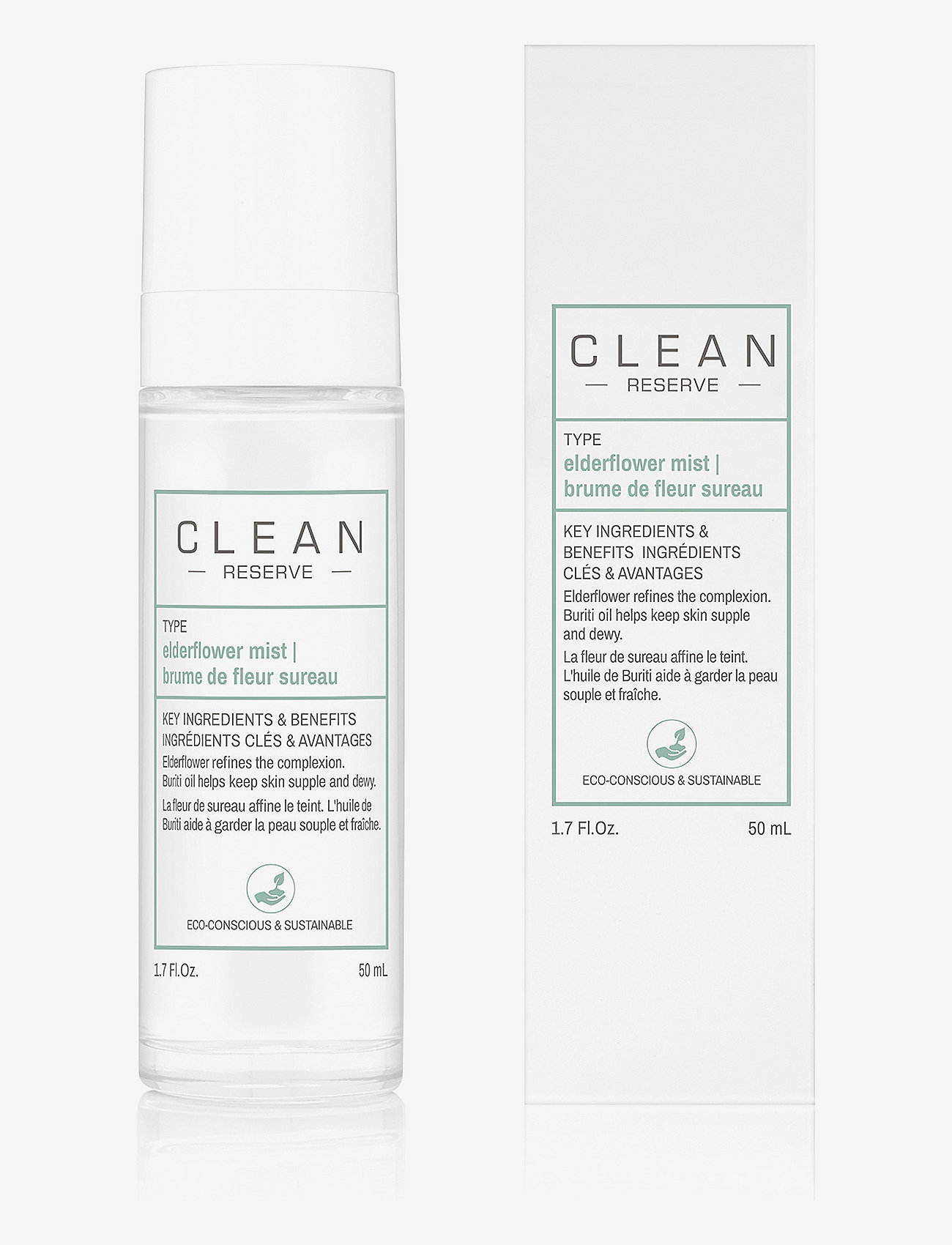 CLEAN - RESERVE Elderflower Face Mist - ansiktsmist - no colour - 1