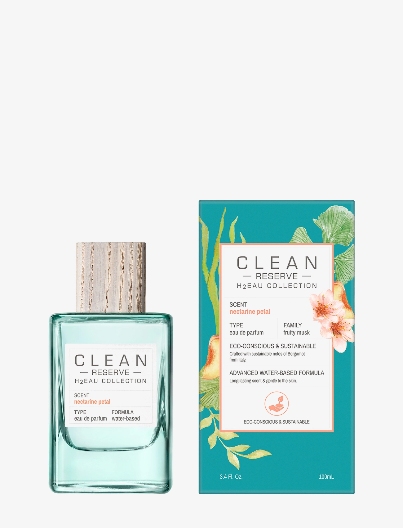 CLEAN - RESERVE H2EAU Nectarine Petal EdP - miehille  - clear - 1